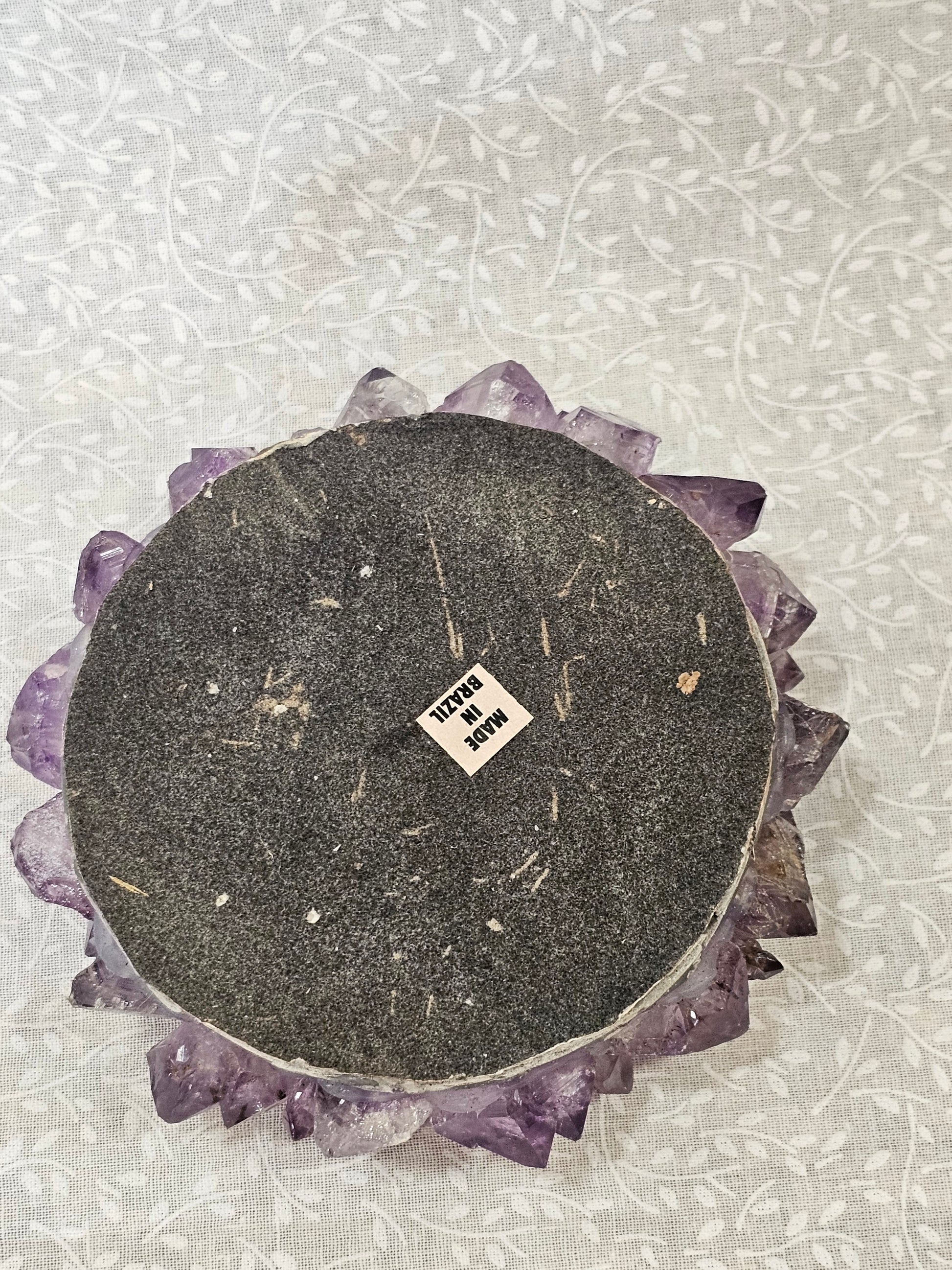 Amethyst Raw Crystal Candle Holder