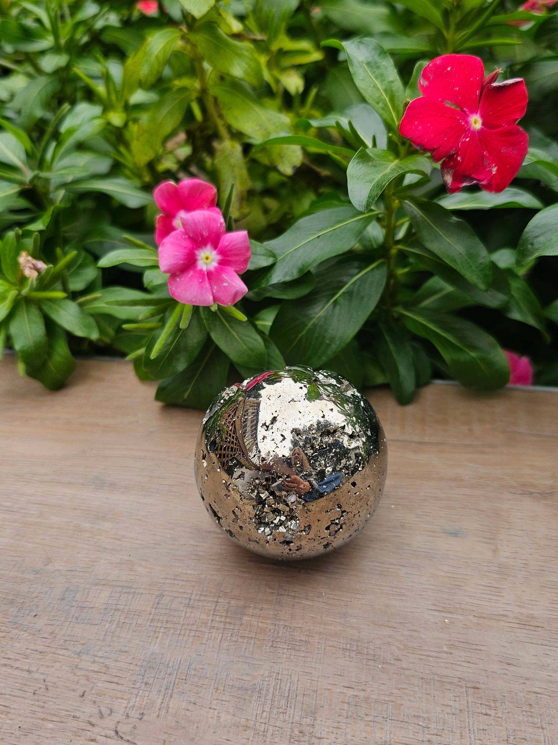 Pyrite Crystal Sphere - 53mm Natural Stone Ball