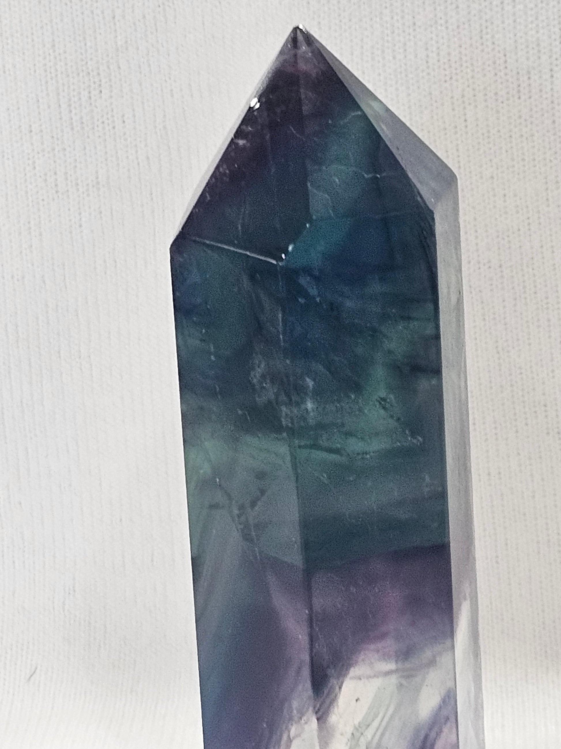 Rainbow Fluorite Crystal Tower