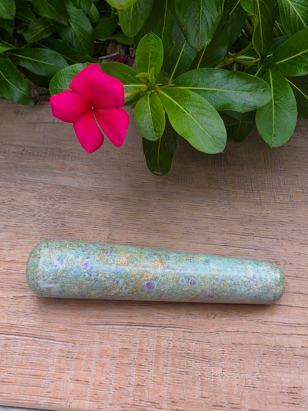 Ruby in Fuchsite Massage Wand