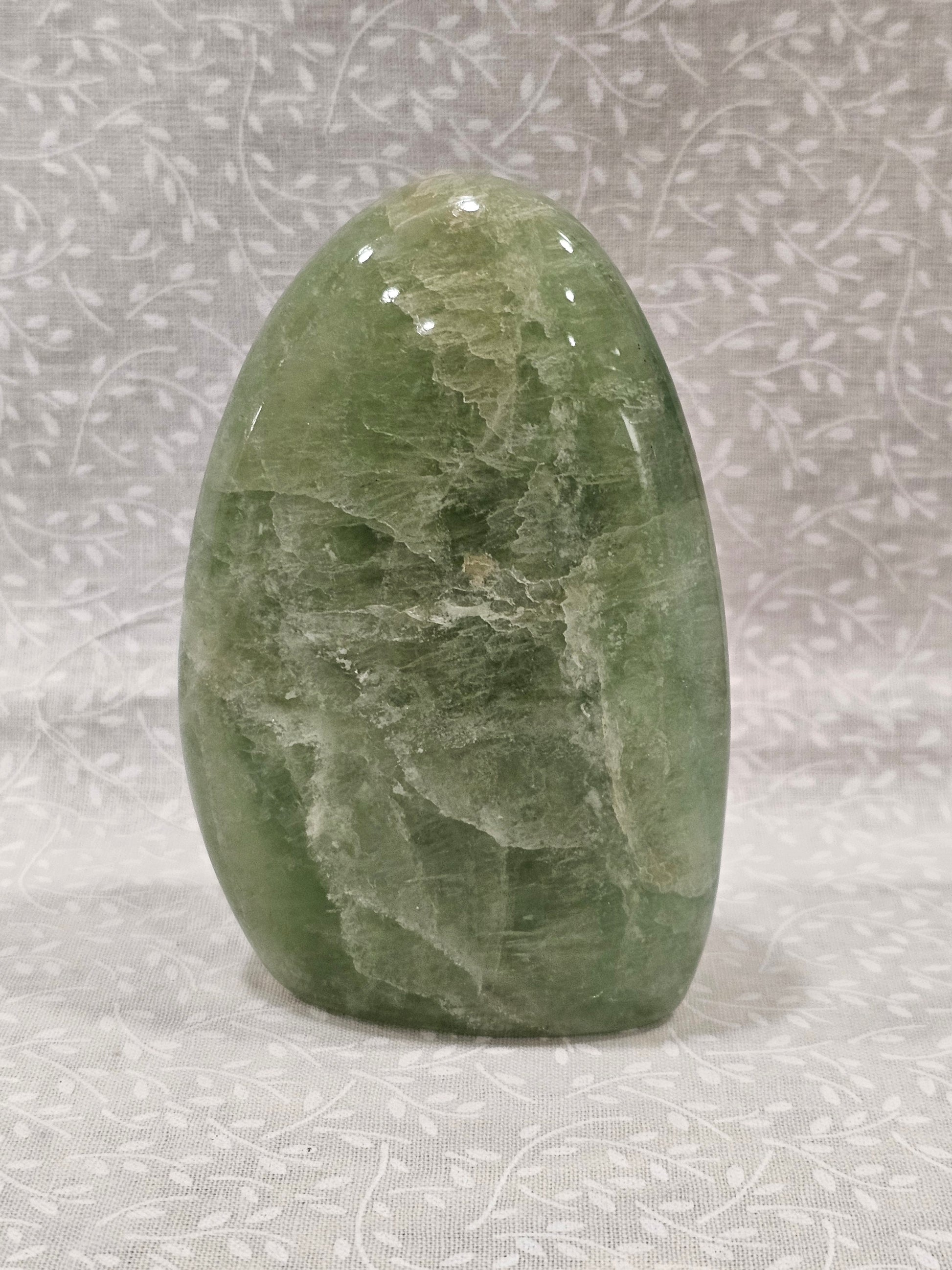 Green Fluorite Crystal Free Form