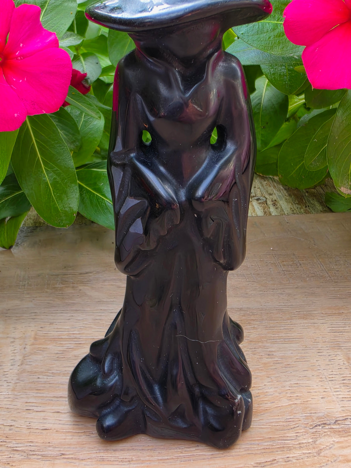 Black Obsidian Crystal Witch