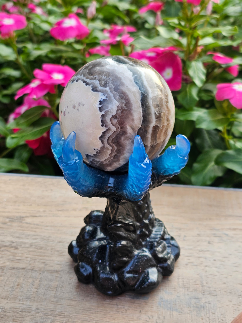 Agate Crystal Sphere