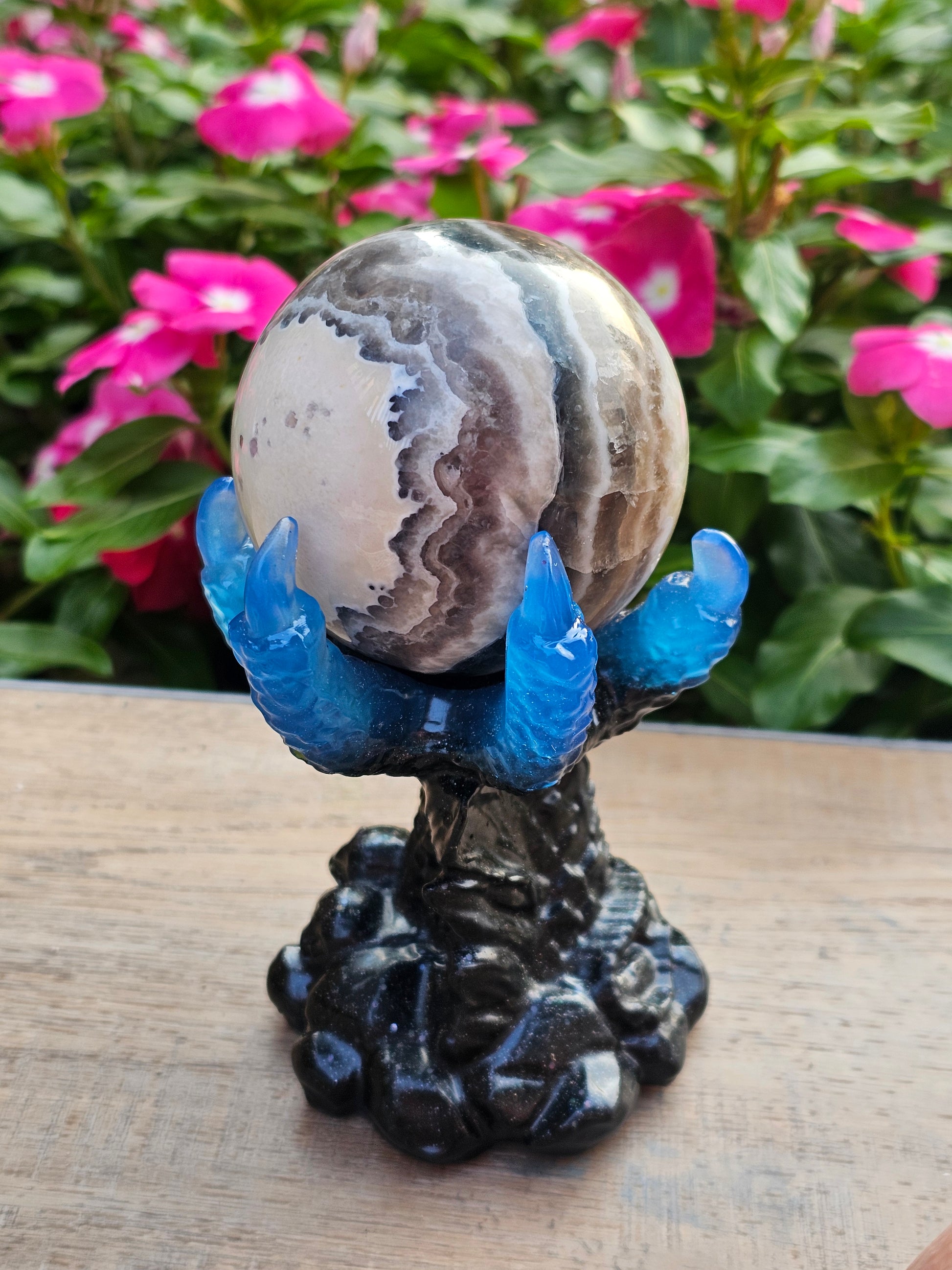 Agate Crystal Sphere