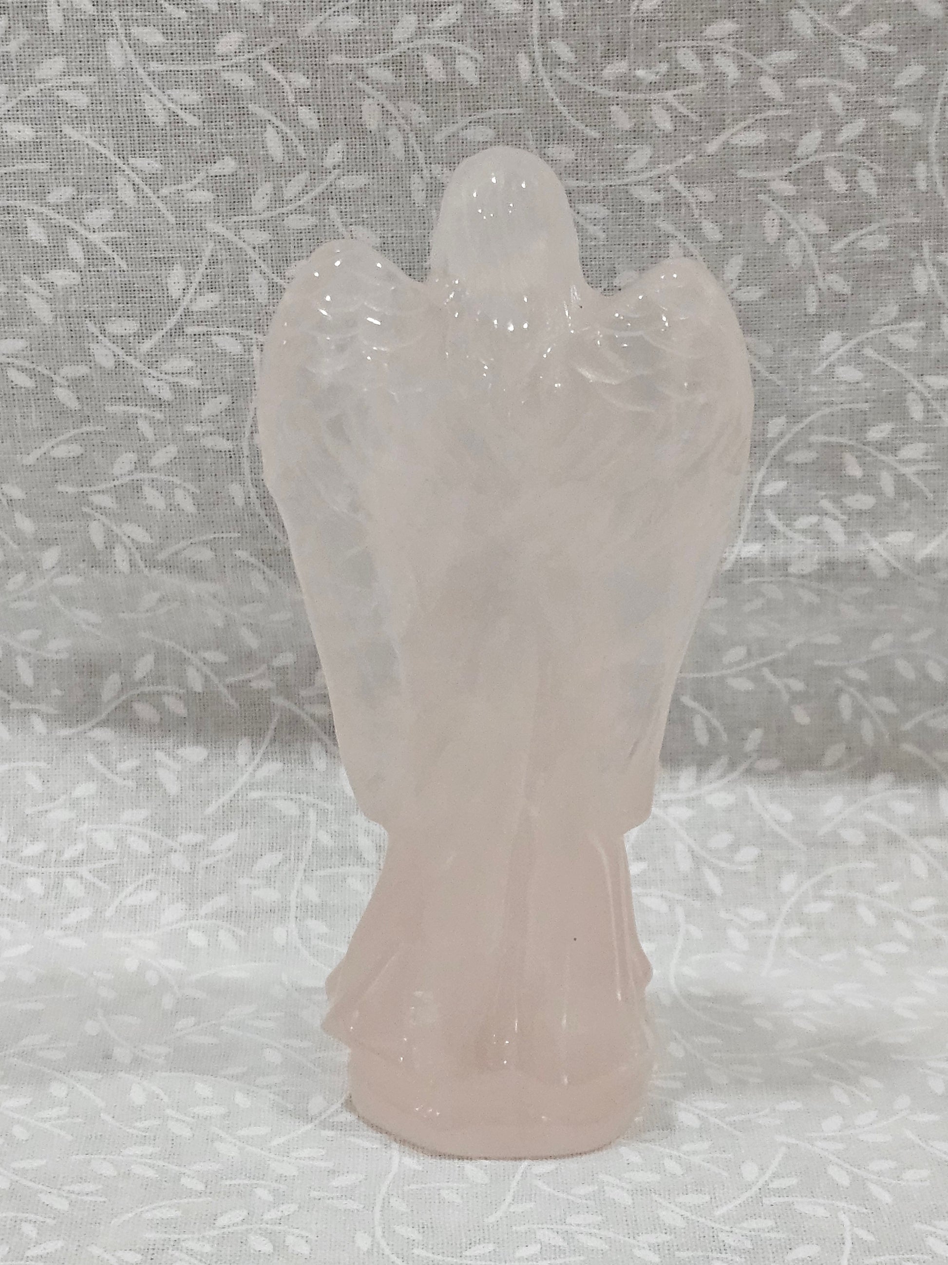 Pink Quartz Crystal Angel