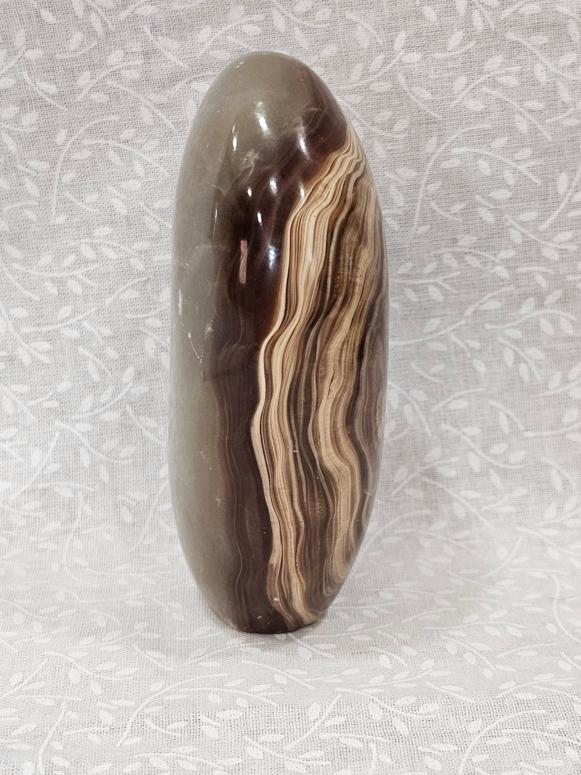 Chocolate Calcite also called Brown Argonite Crystal Free Form