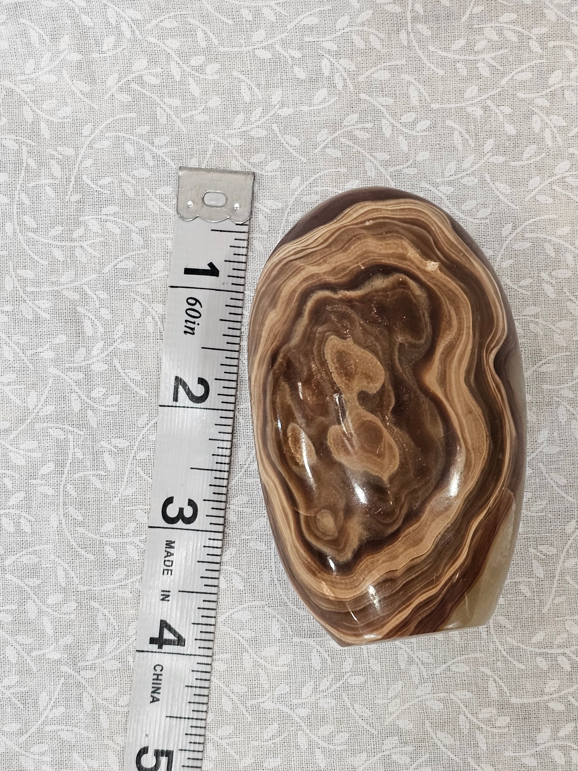 Chocolate Calcite also called Brown Argonite Crystal Free Form