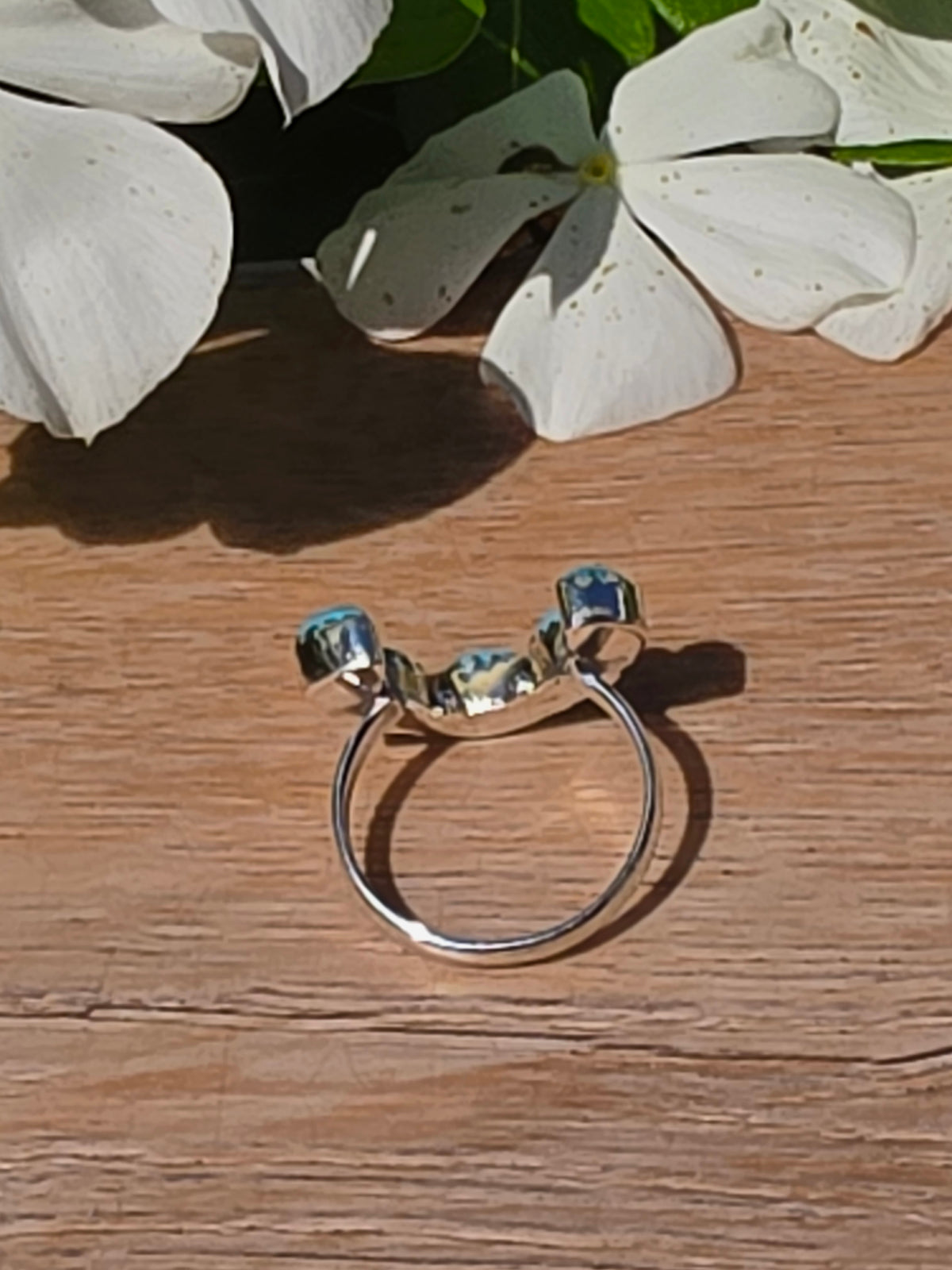 Turquoise Sterling Silver Ring, Size 9