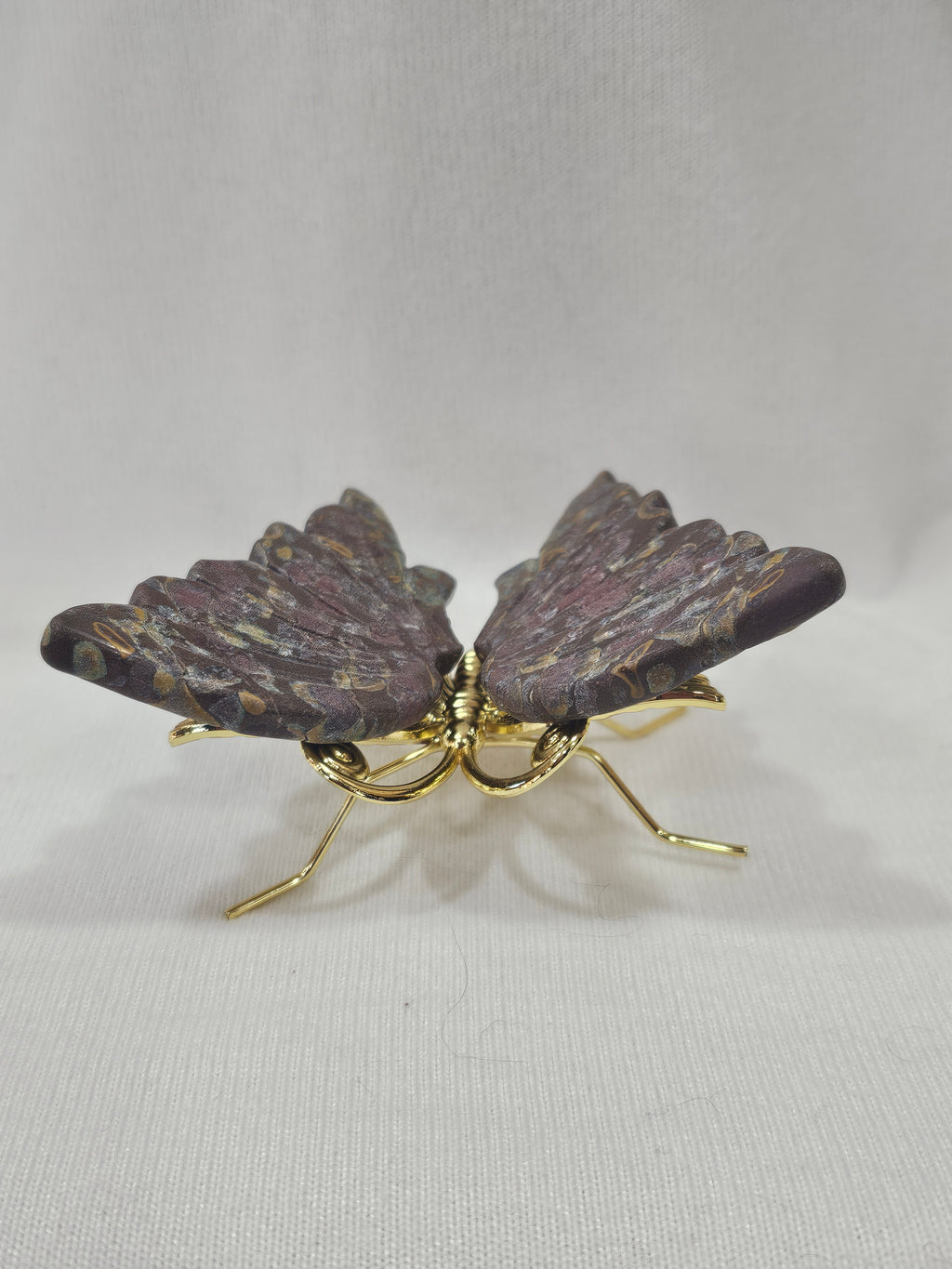 Ocean Jasper Butterfly Carving