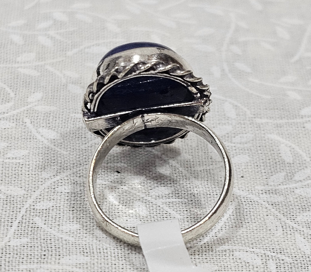 Sterling Silver Lapis Lazuli Gemstone Ring 7