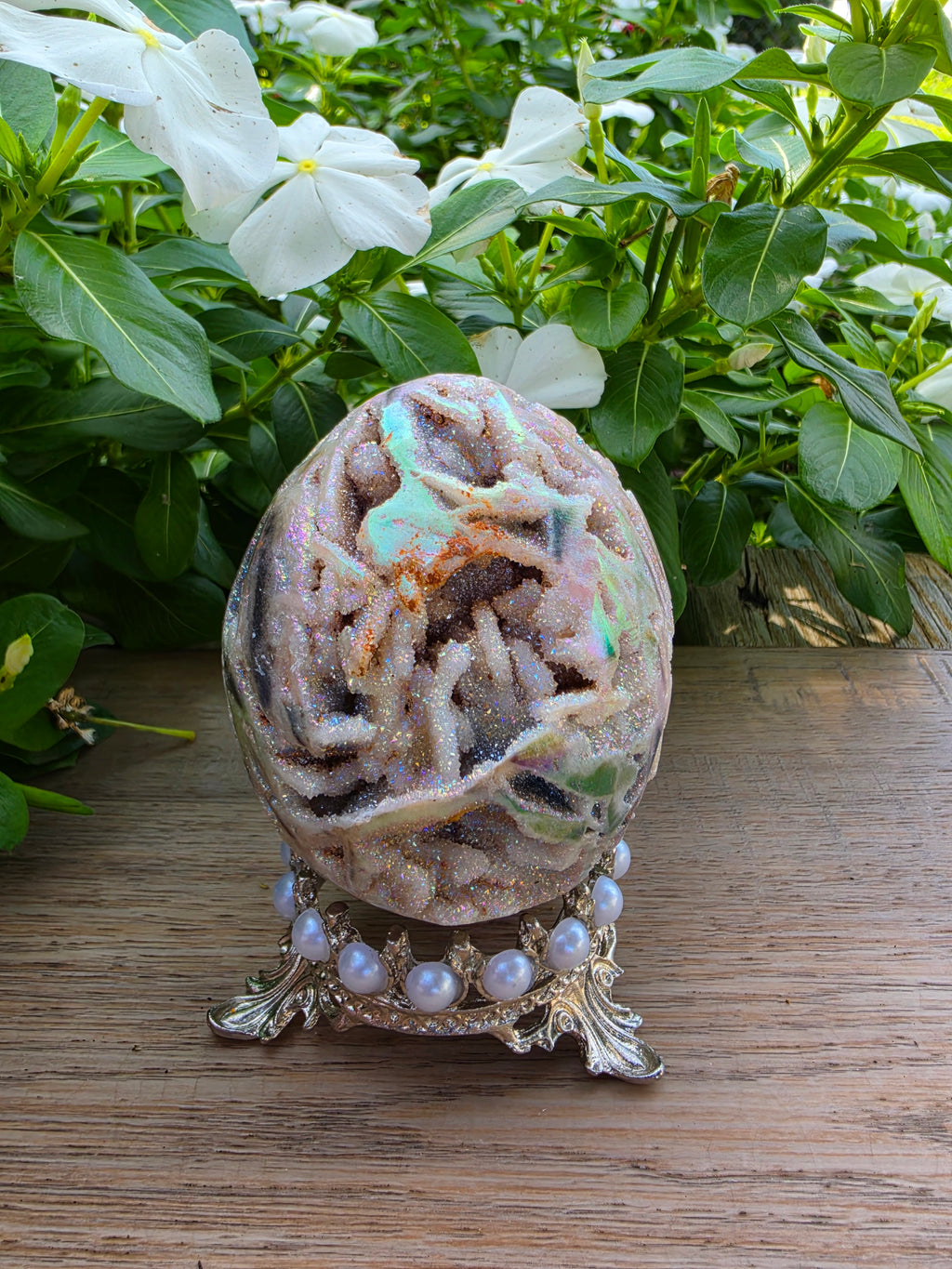 Aura Sphalerite Crystal Egg