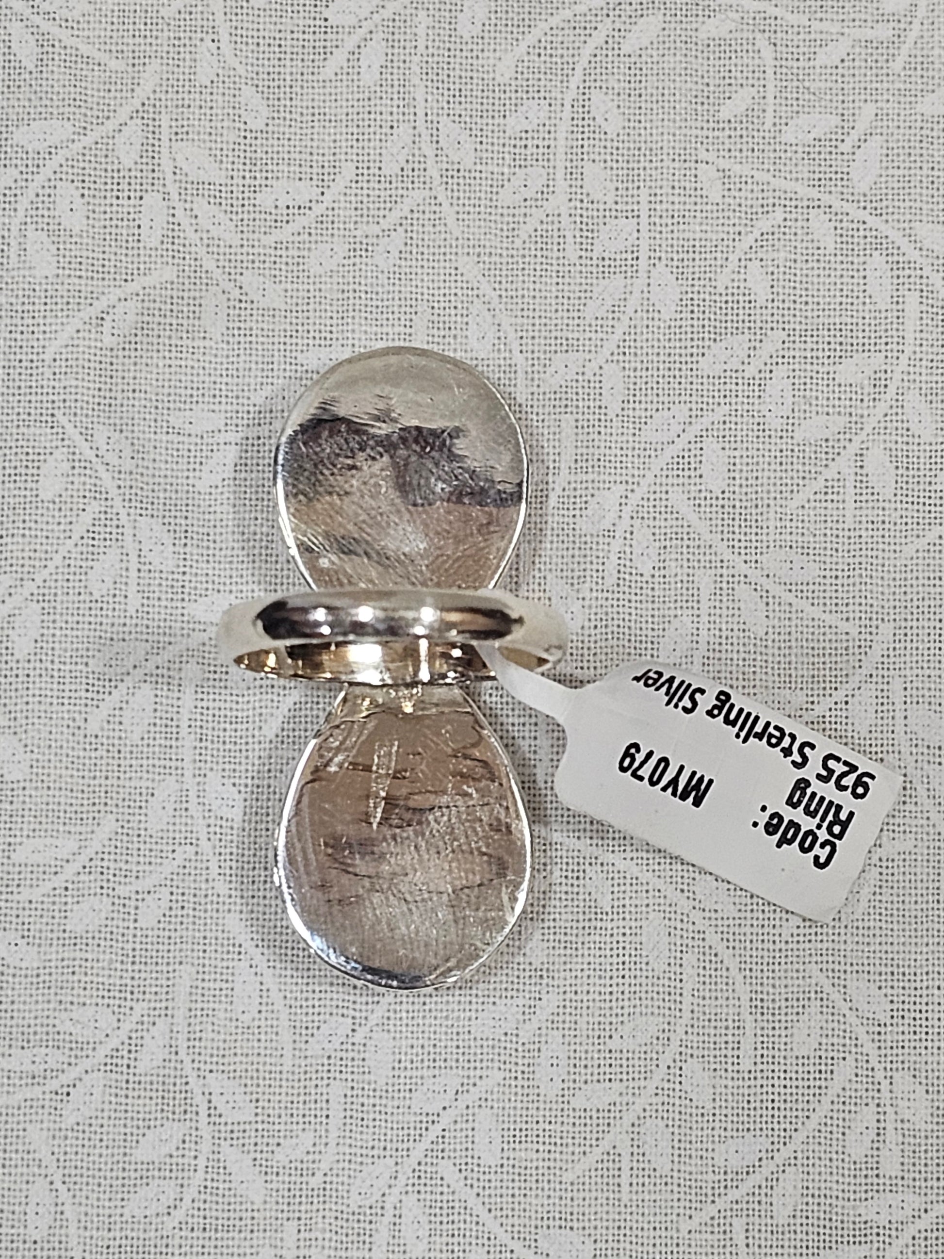 Sterling Silver Red Dahlia Gemstone Ring 9