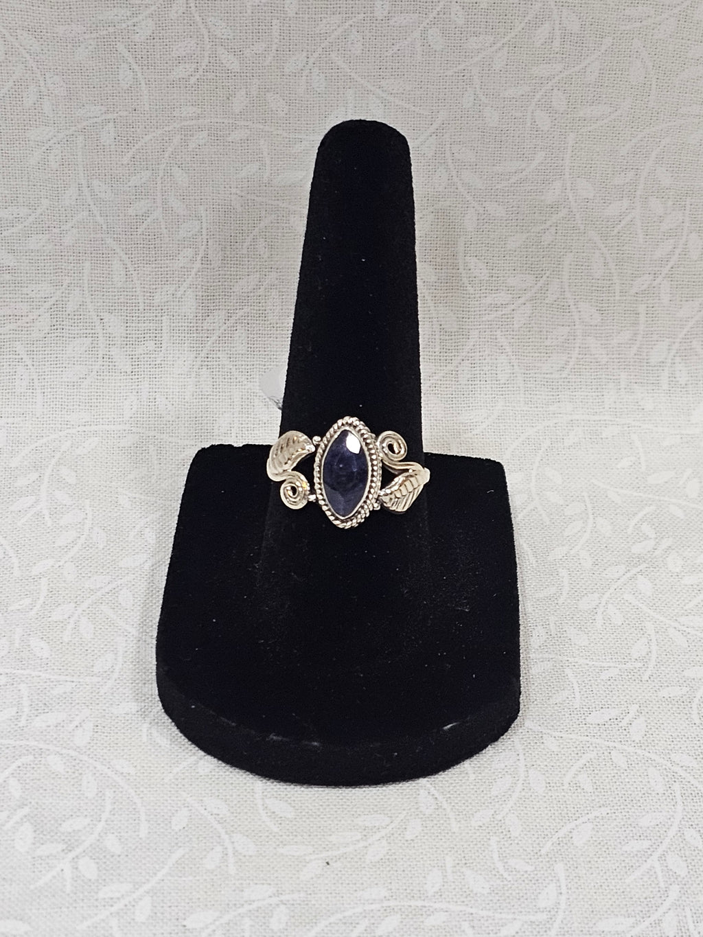 Sterling Silver Sapphire Gemstone Ring 6