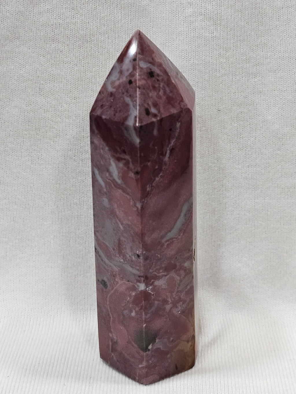 Ocean Jasper Crystal Tower - Natural Polished Stone Point