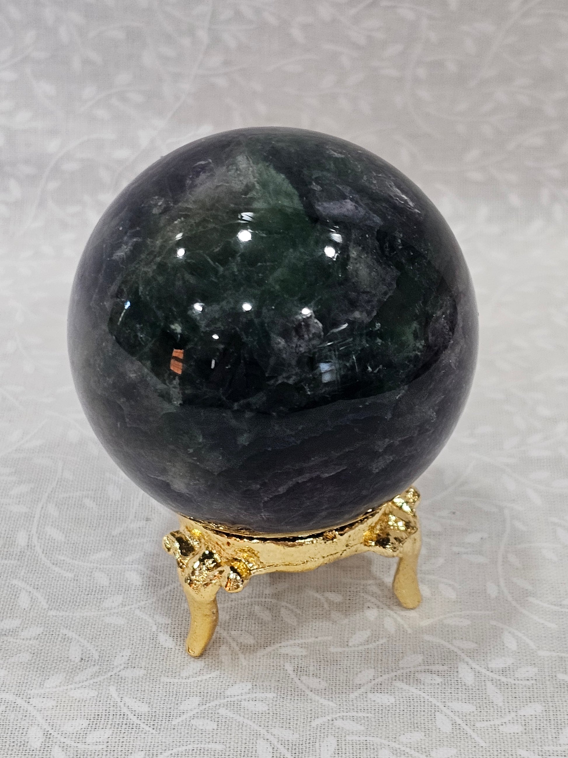Rainbow Fluorite Crystal Sphere