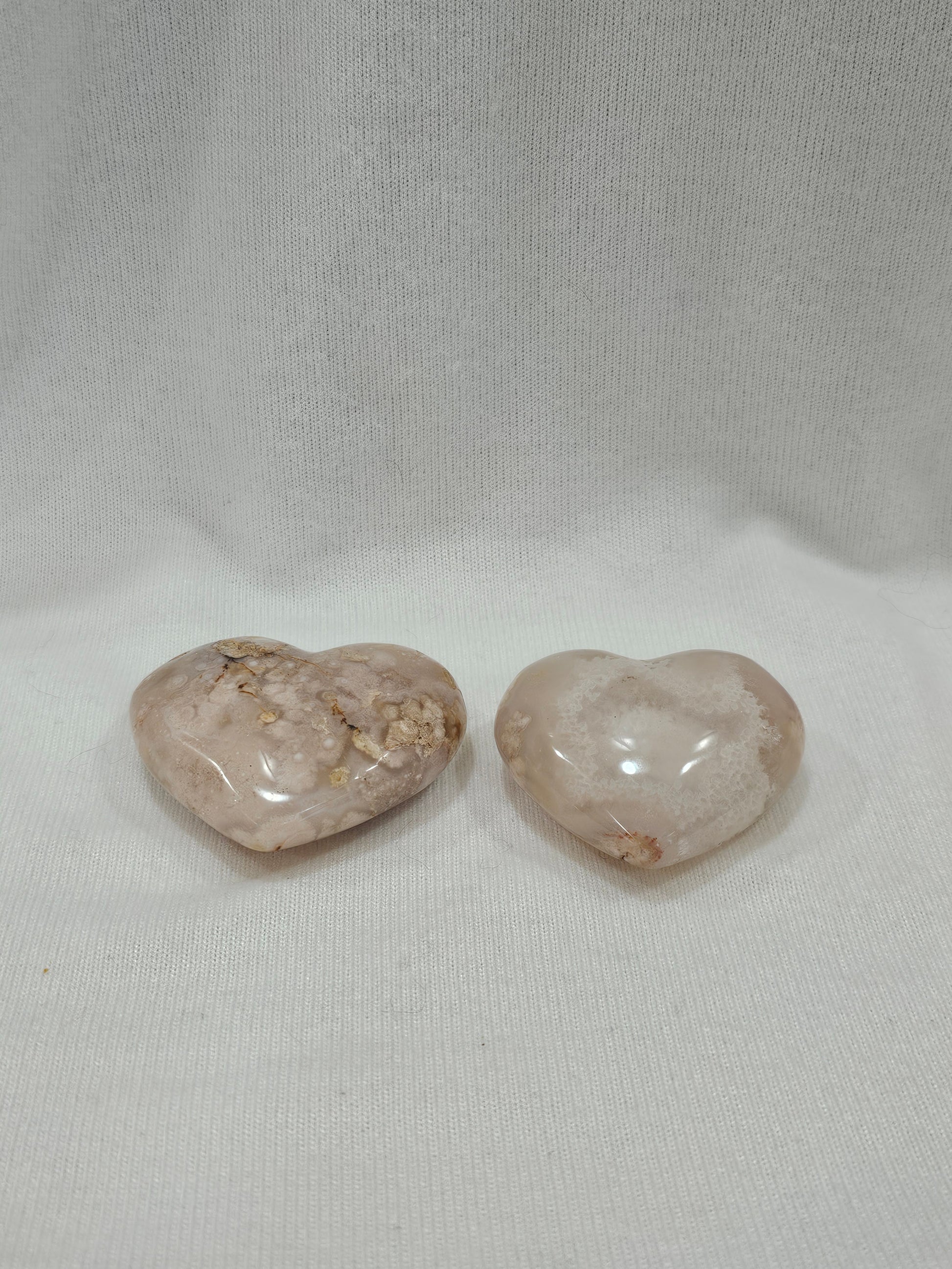 Flower Agate Heart -2