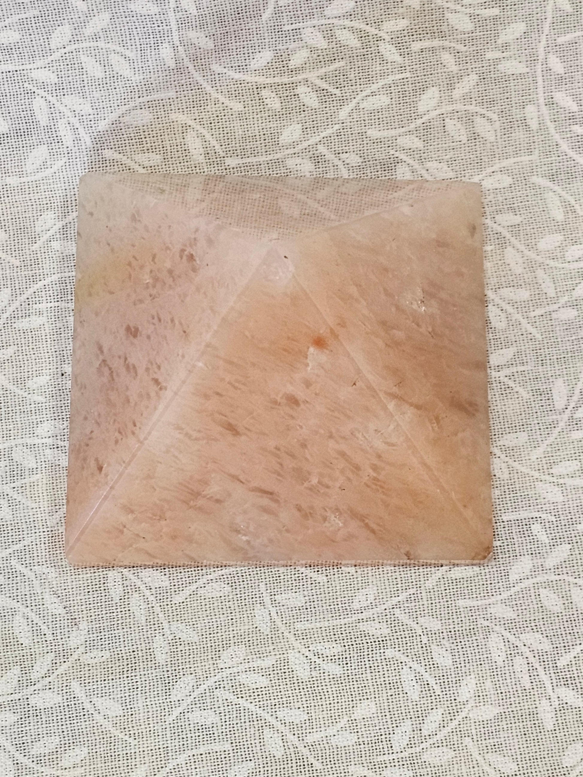Rose Quartz Crystal Pyrimd