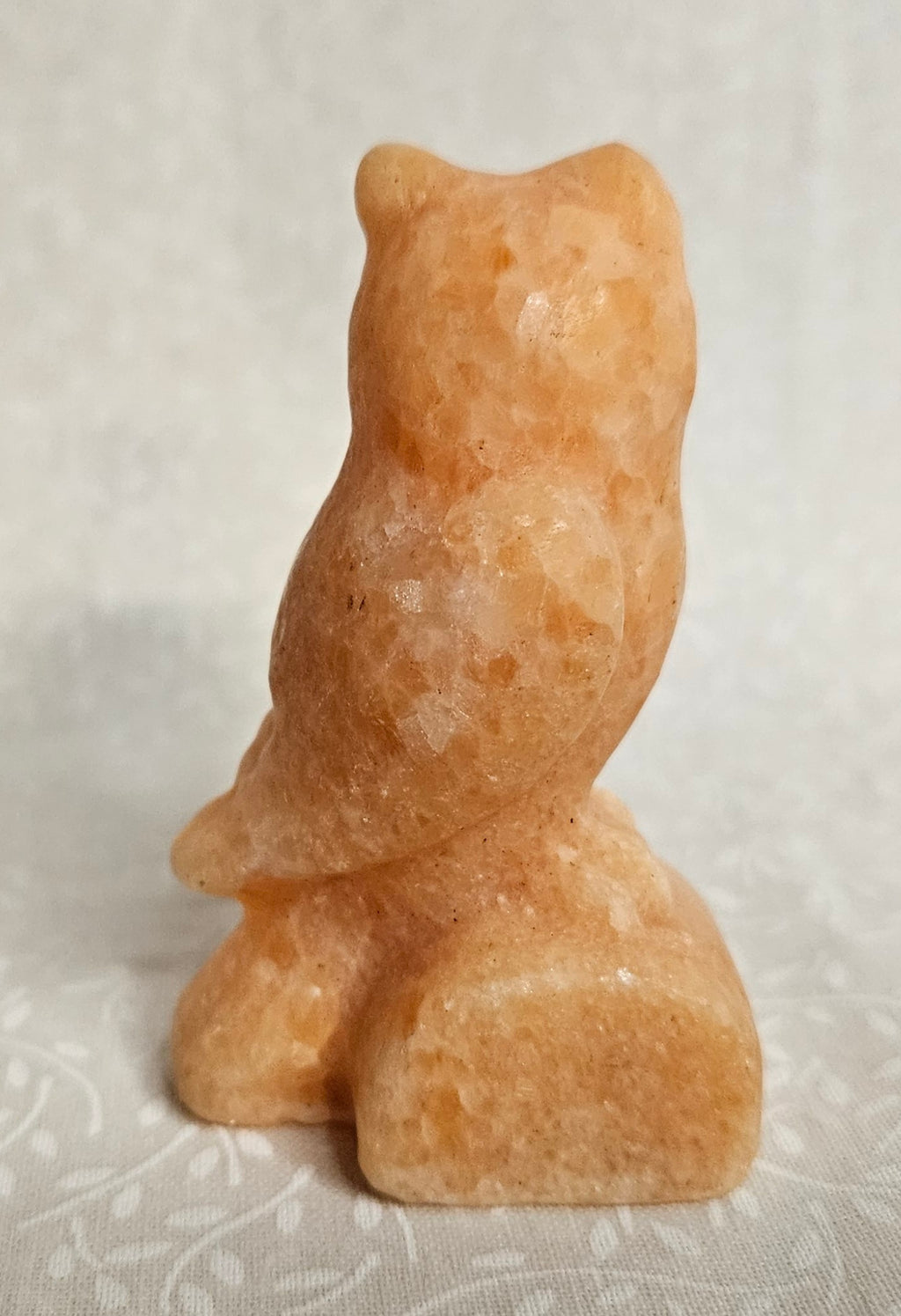 Orange Calcite Crystal Owl
