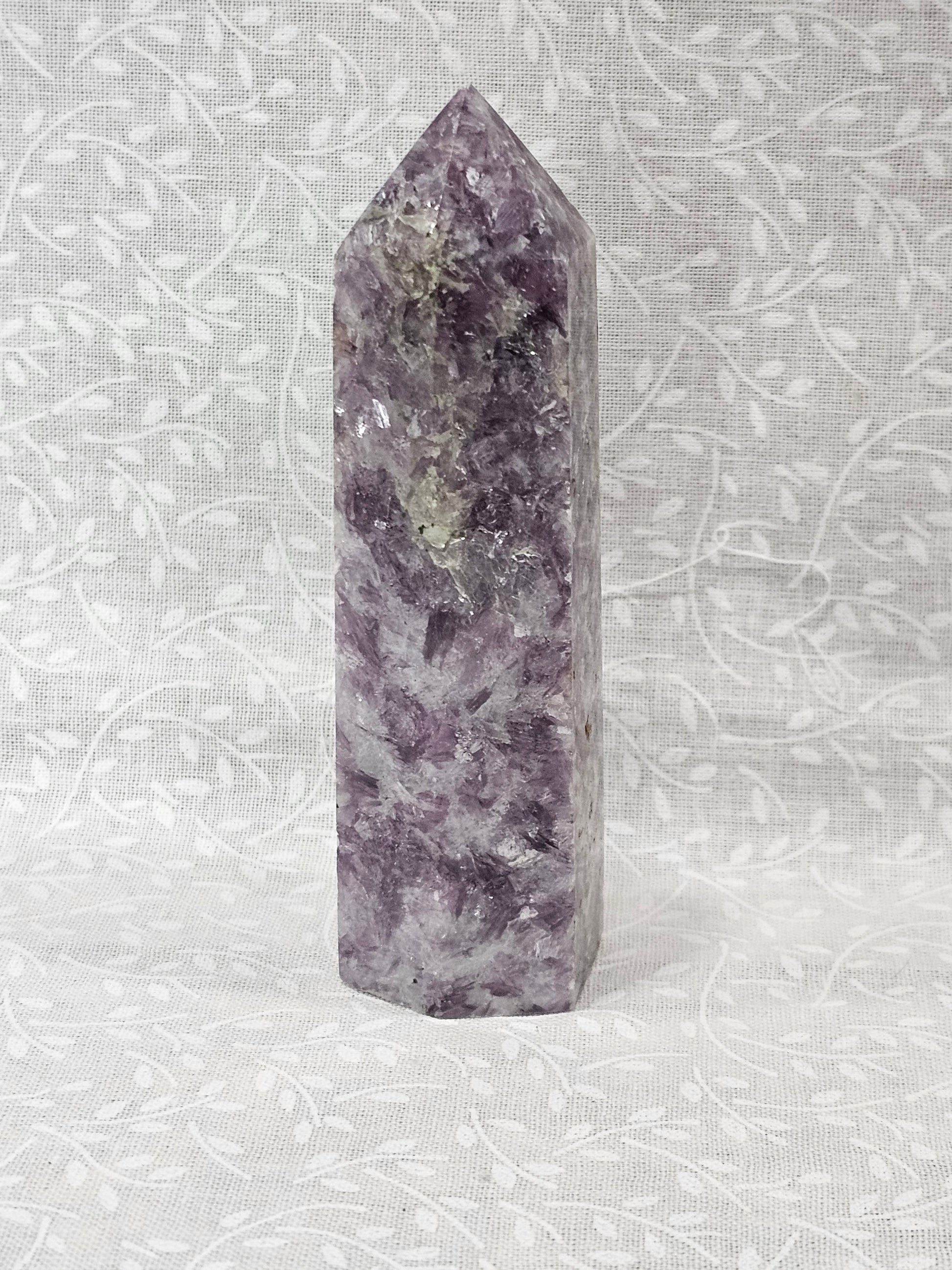 Lepidolite Crystal Tower