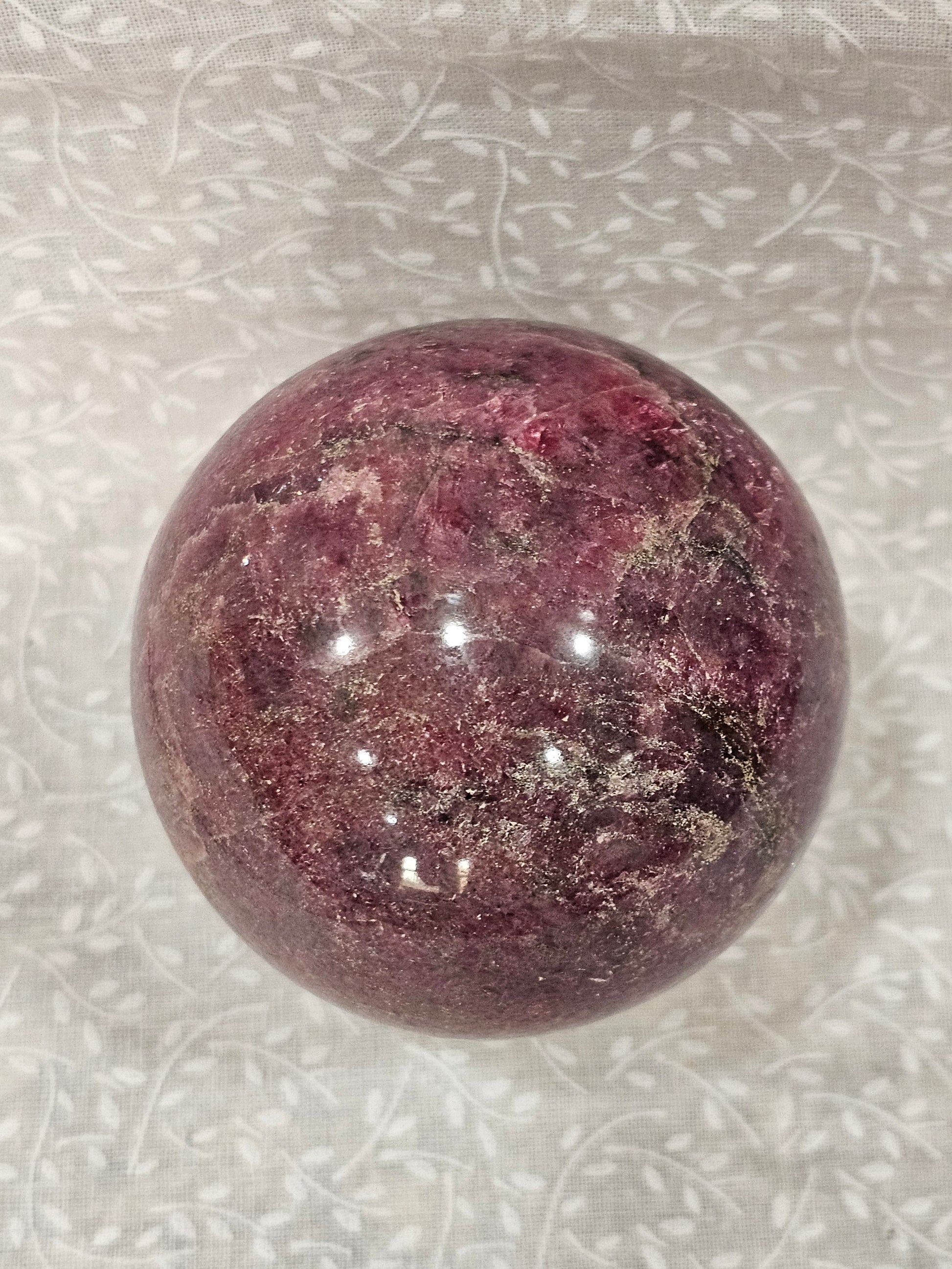 Rhodenite Crystal Sphere