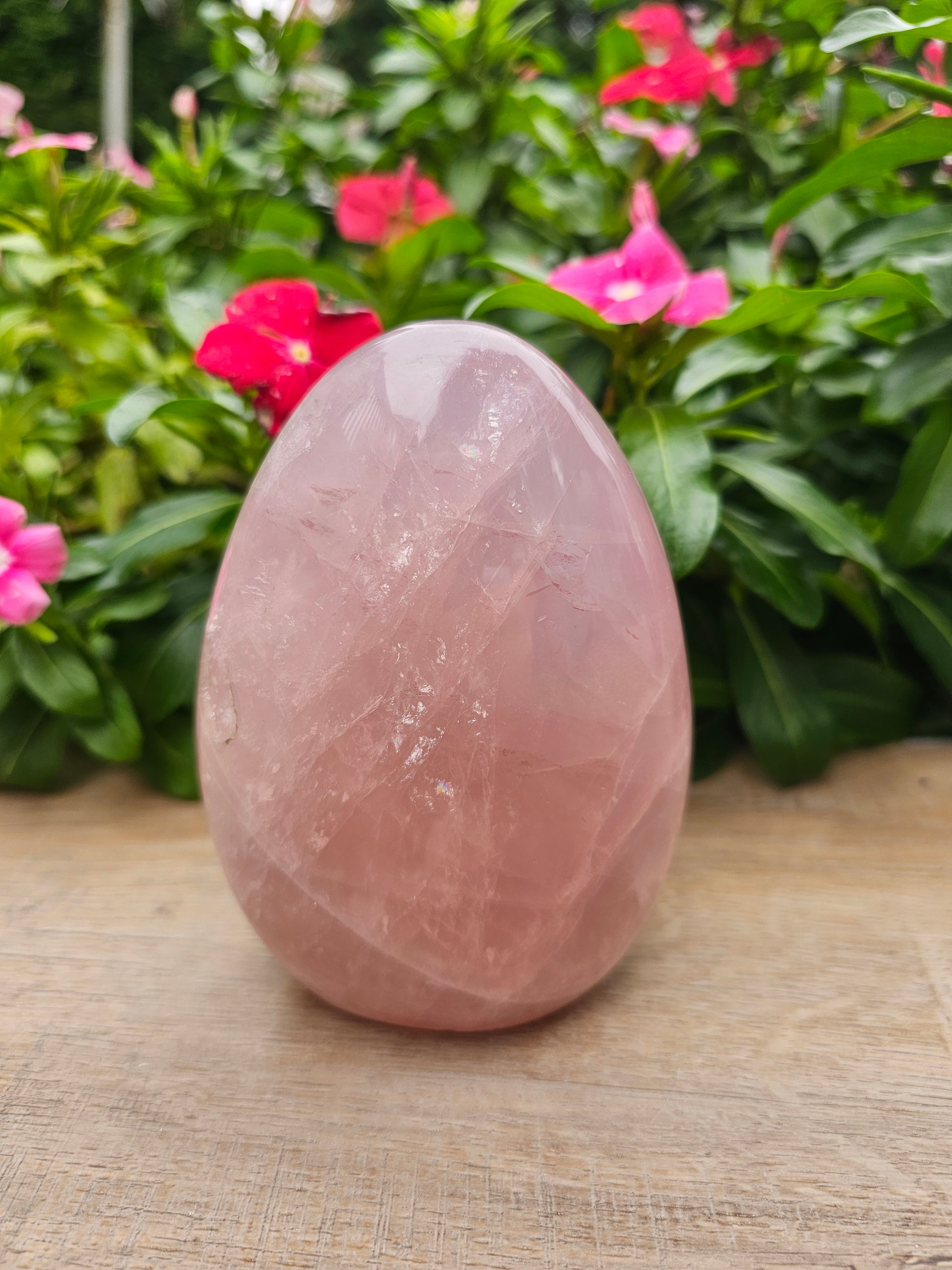 Pink Quartz Crystal Freeform - 5" Tall Natural Stone Sculpture