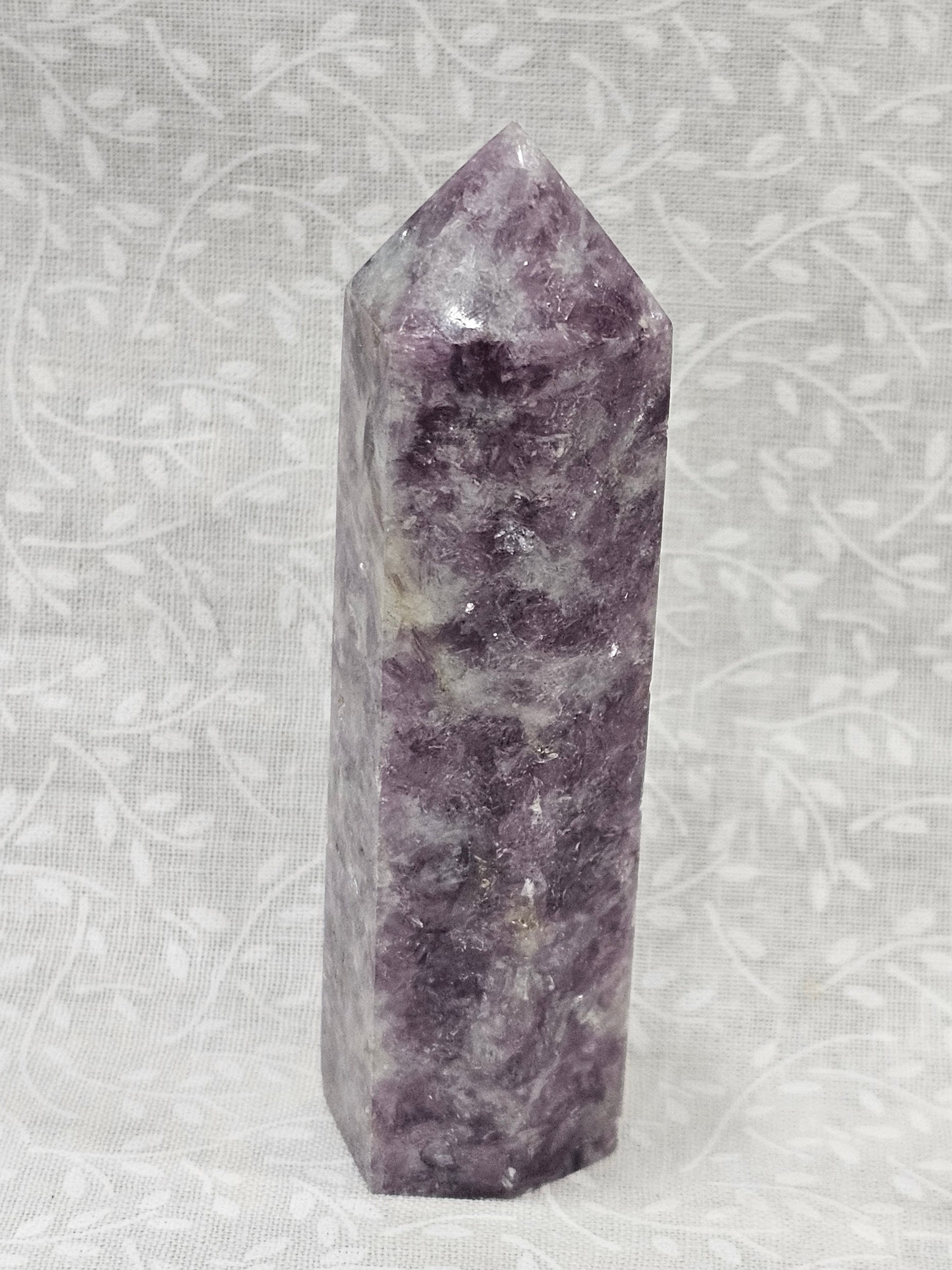 Lepidolite Crystal Tower