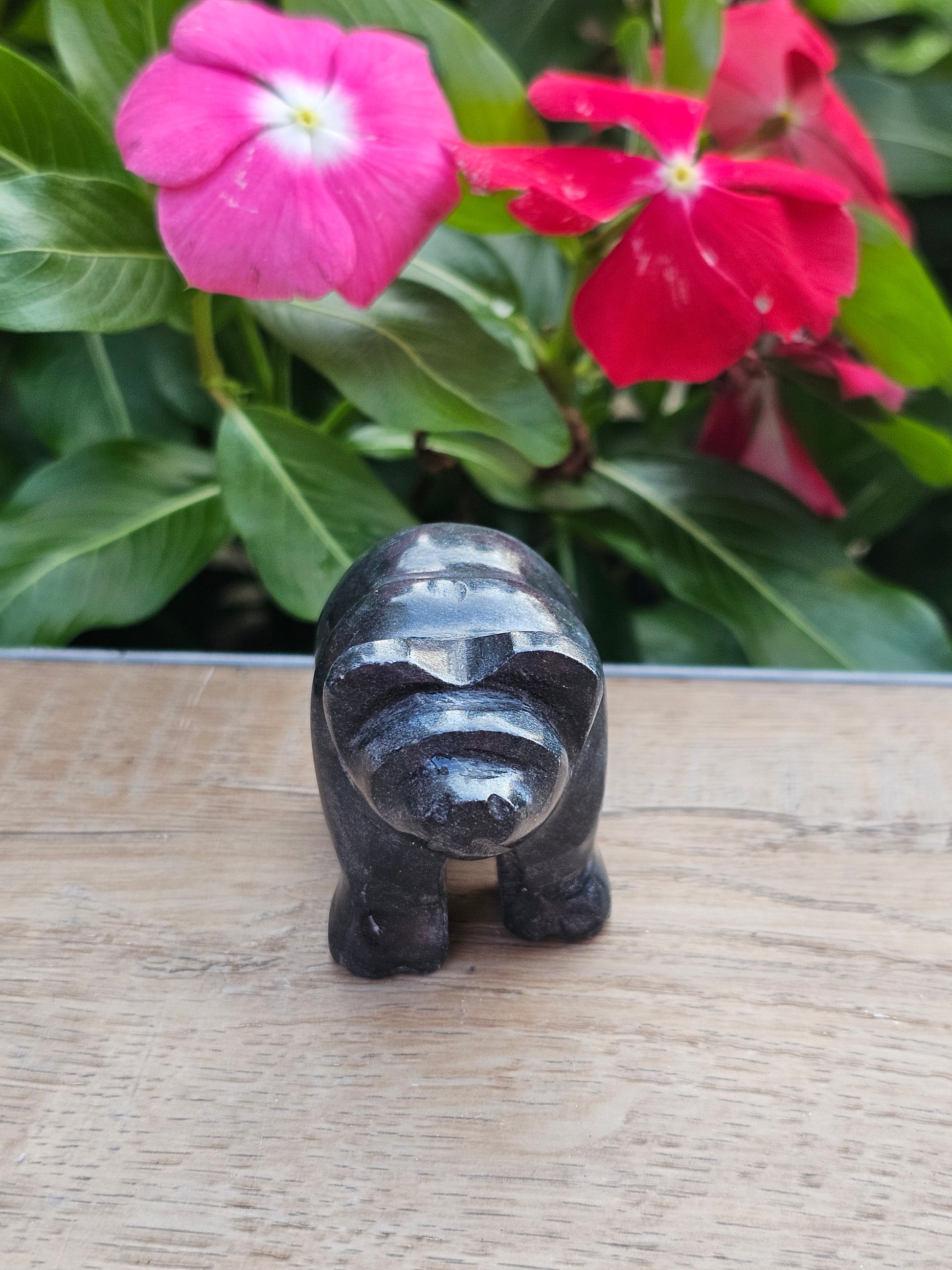 Black Obsidian Crystal Bear