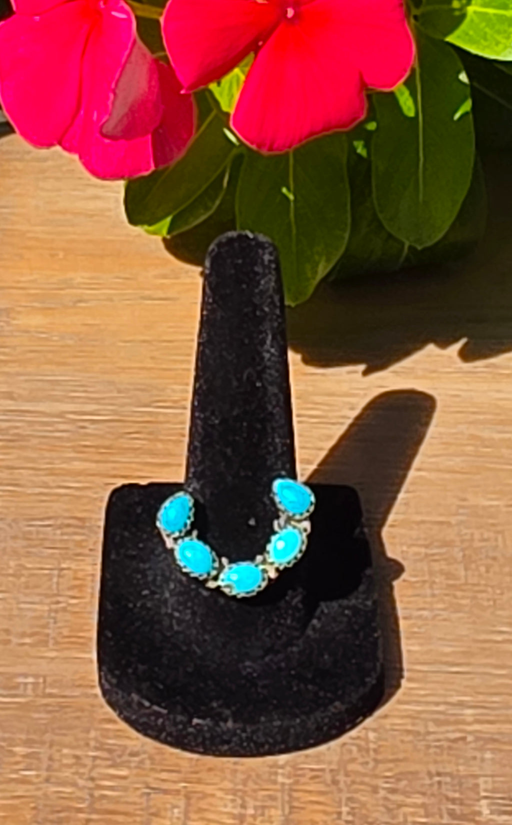 Turquoise Sterling Silver Ring, Size 9