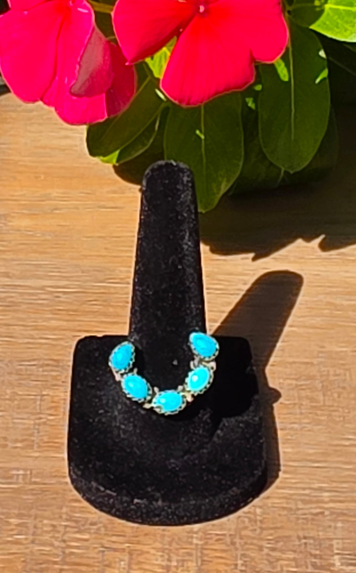 Turquoise Sterling Silver Ring, Size 9