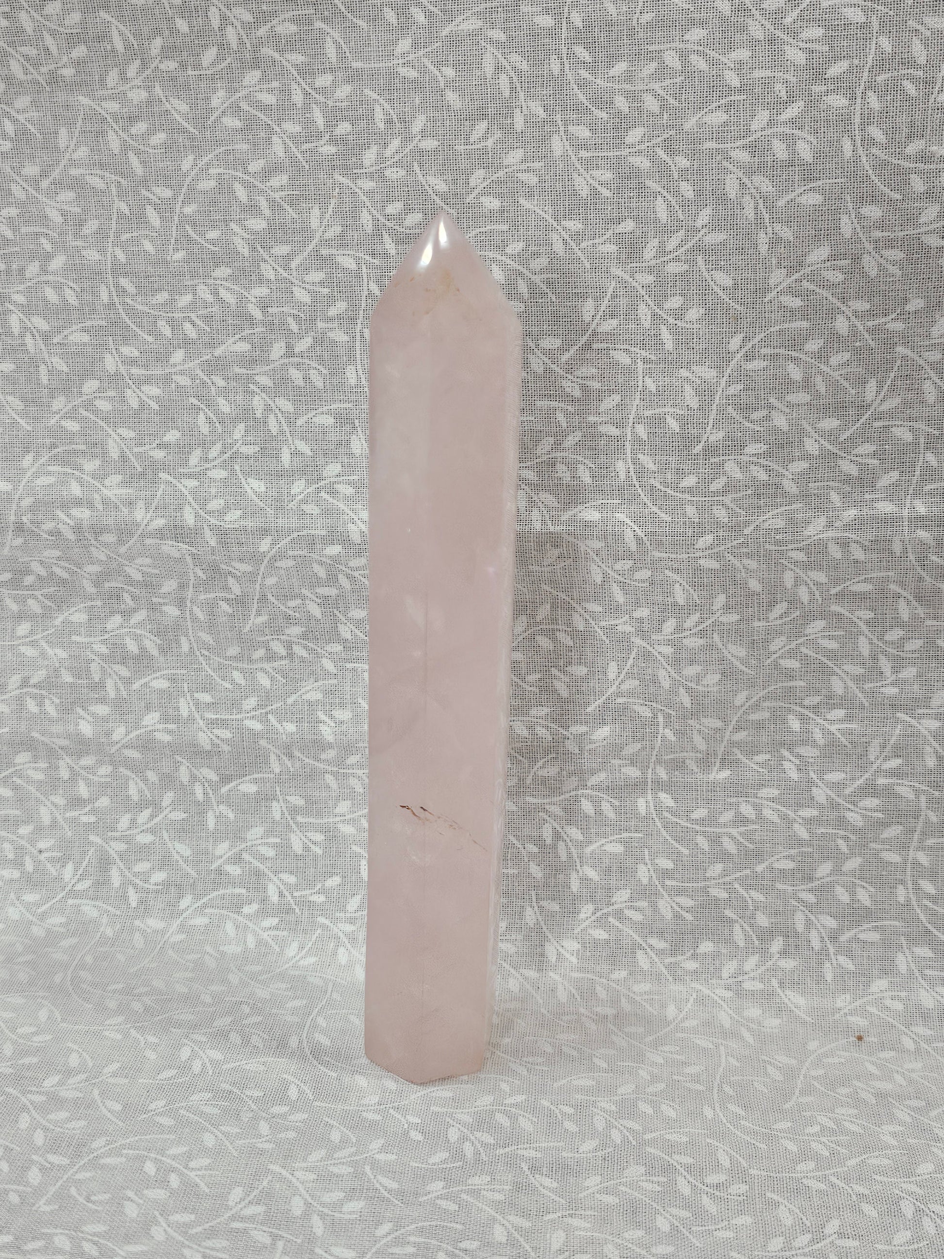 Pink Quartz Crystal Tower