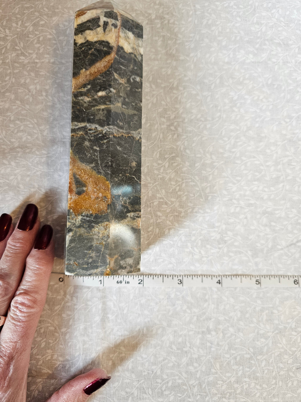 Zebra Jasper Crystal Tower 7.5 Inch