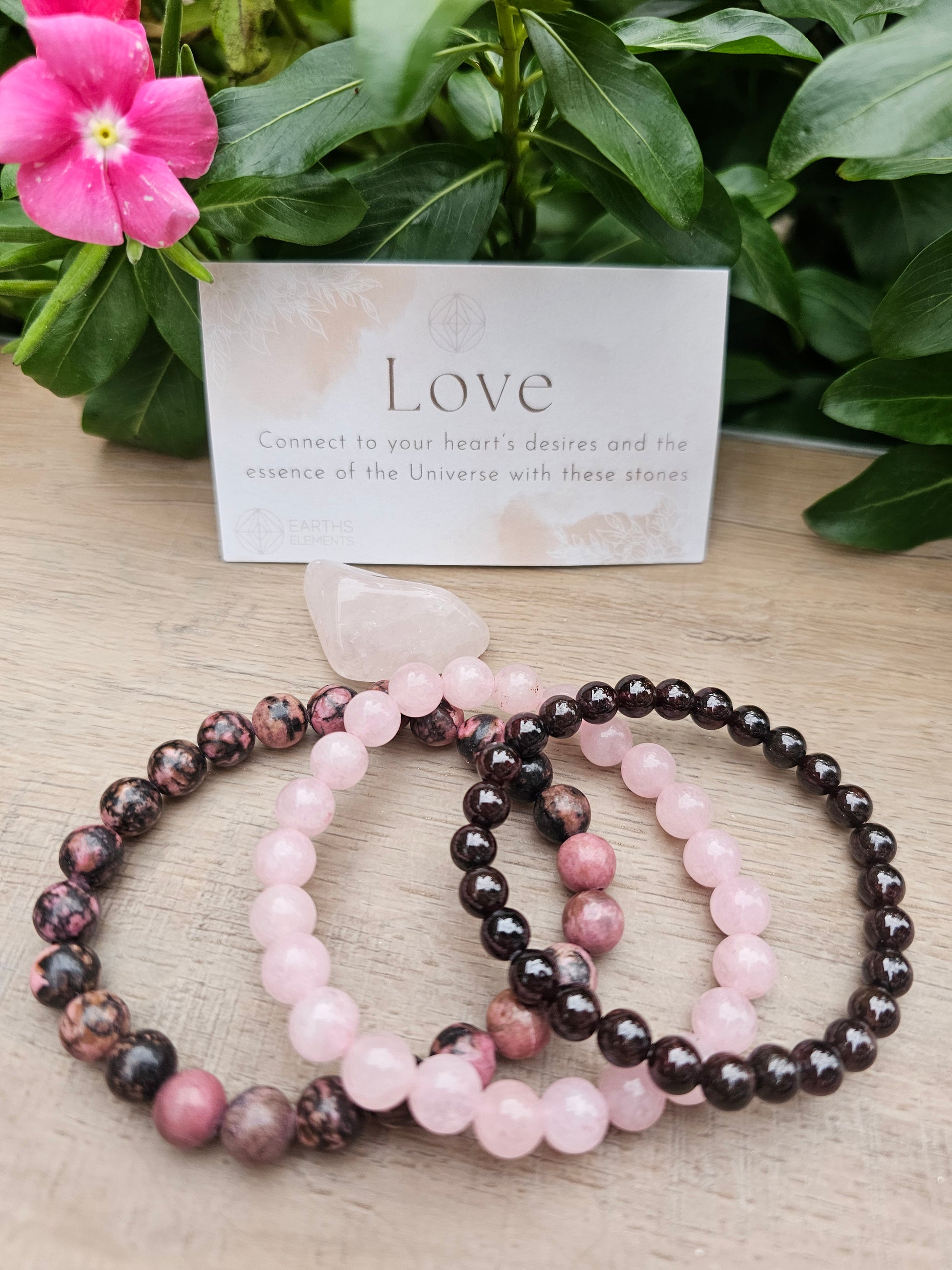 Crystal Healing Bracelets Gift Set 8mm