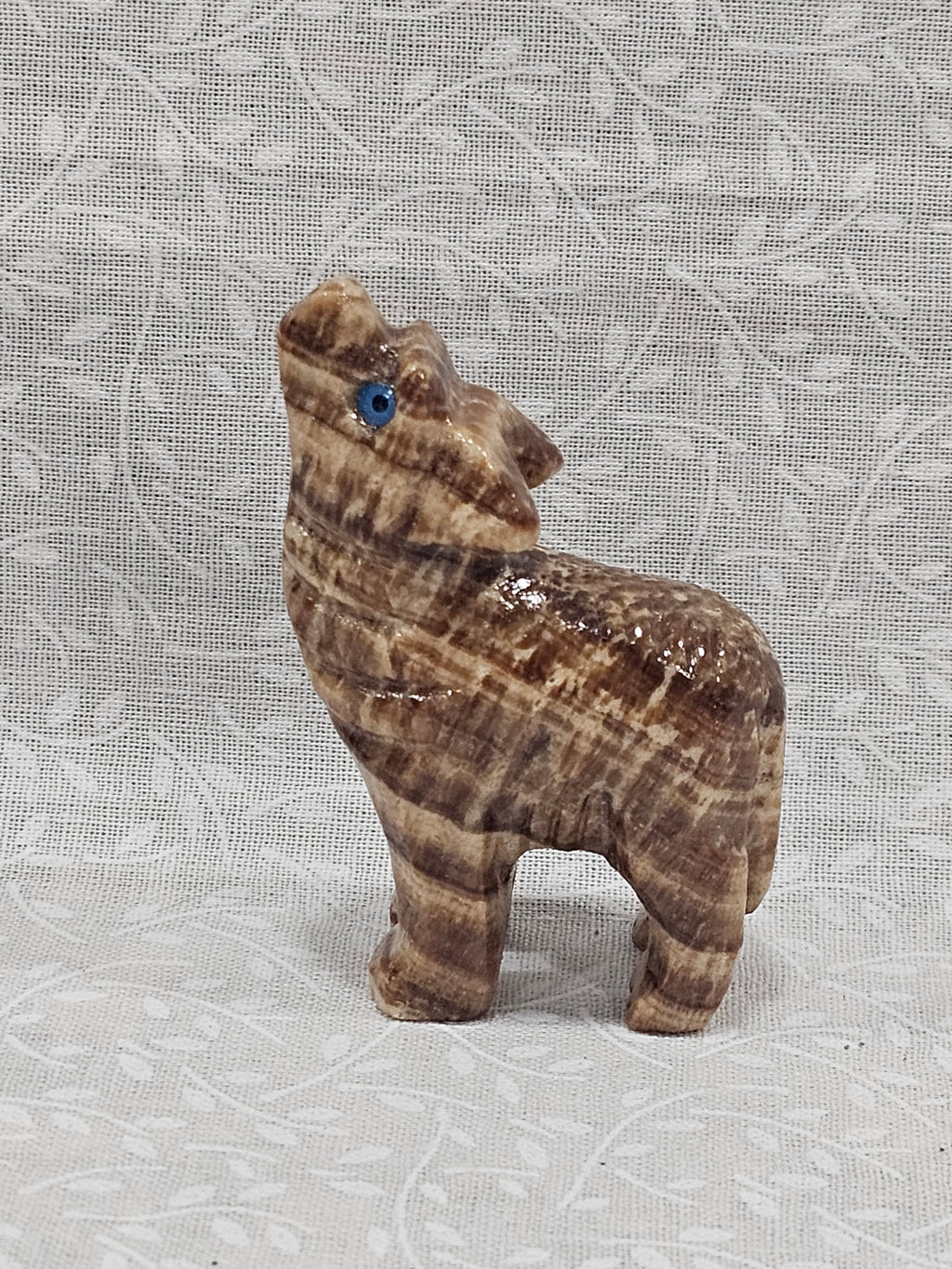 Soapstone Crystal Wolf