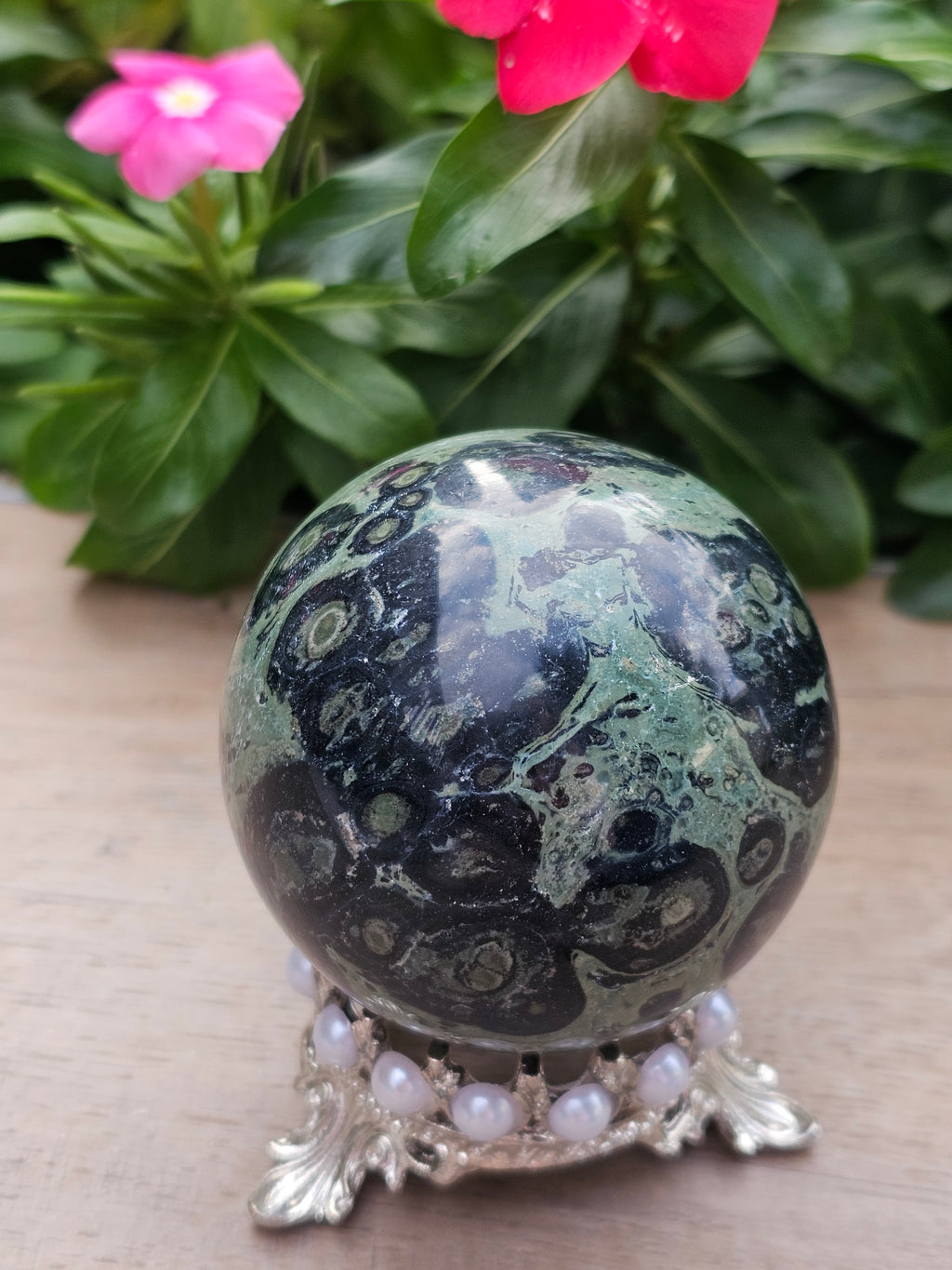 Kambaba Jasper Crystal Sphere 62mm - Polished Stone Ball