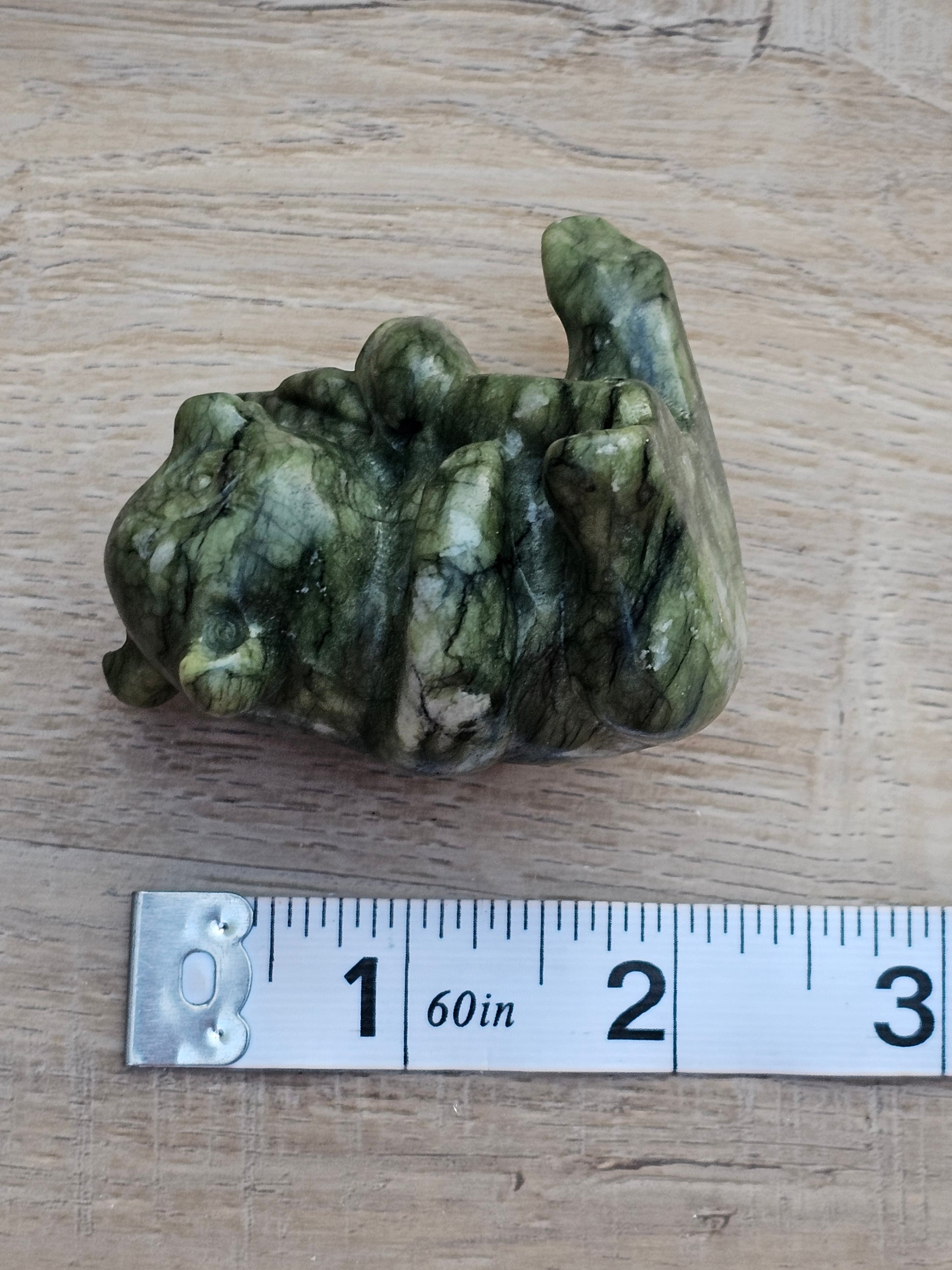 Serpentine Crystal Bear