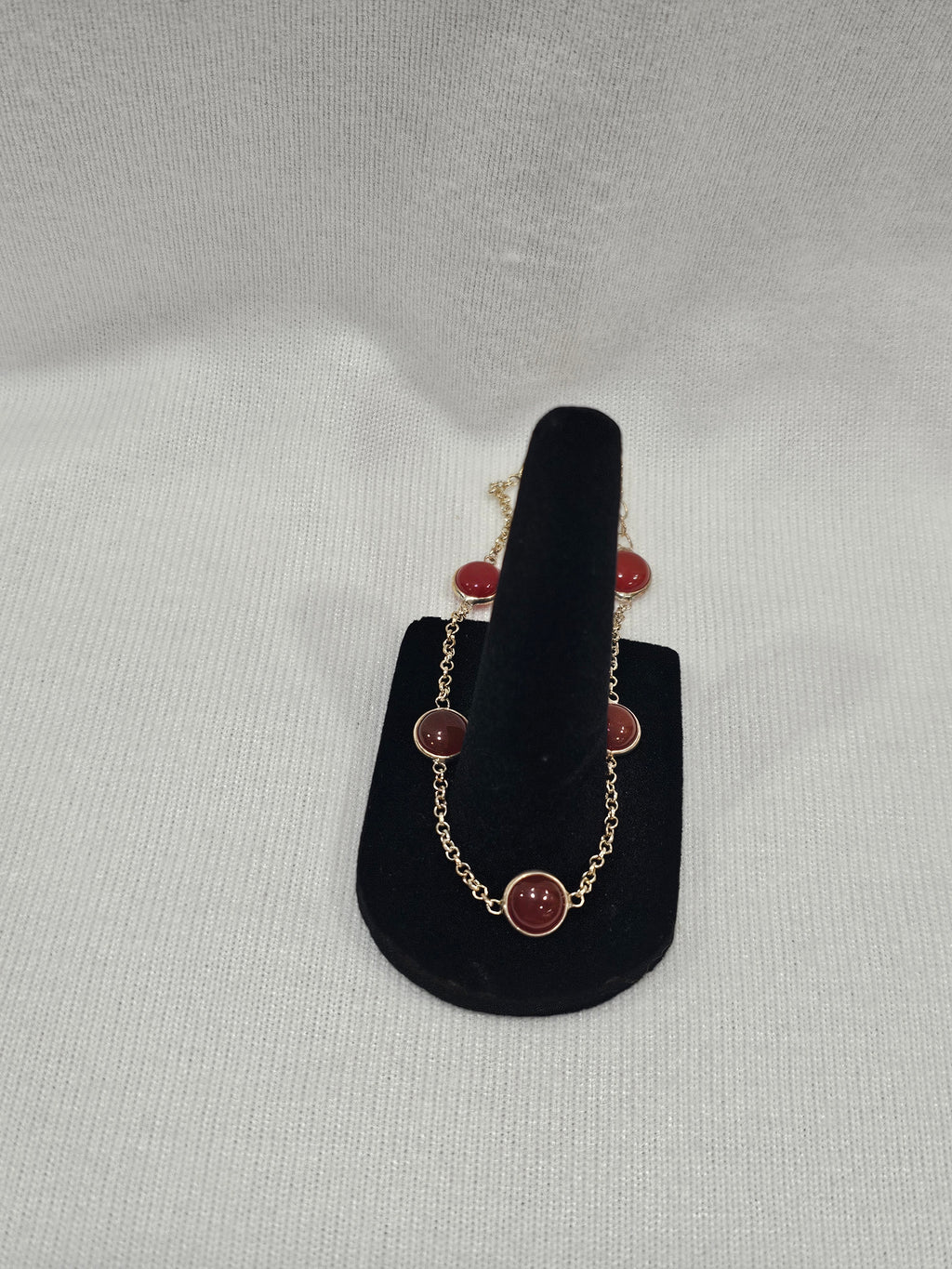 Natural Carnelian Bracelet 7.5" Adjustable to 8" - Healing Crystal Gemstone Jewelry