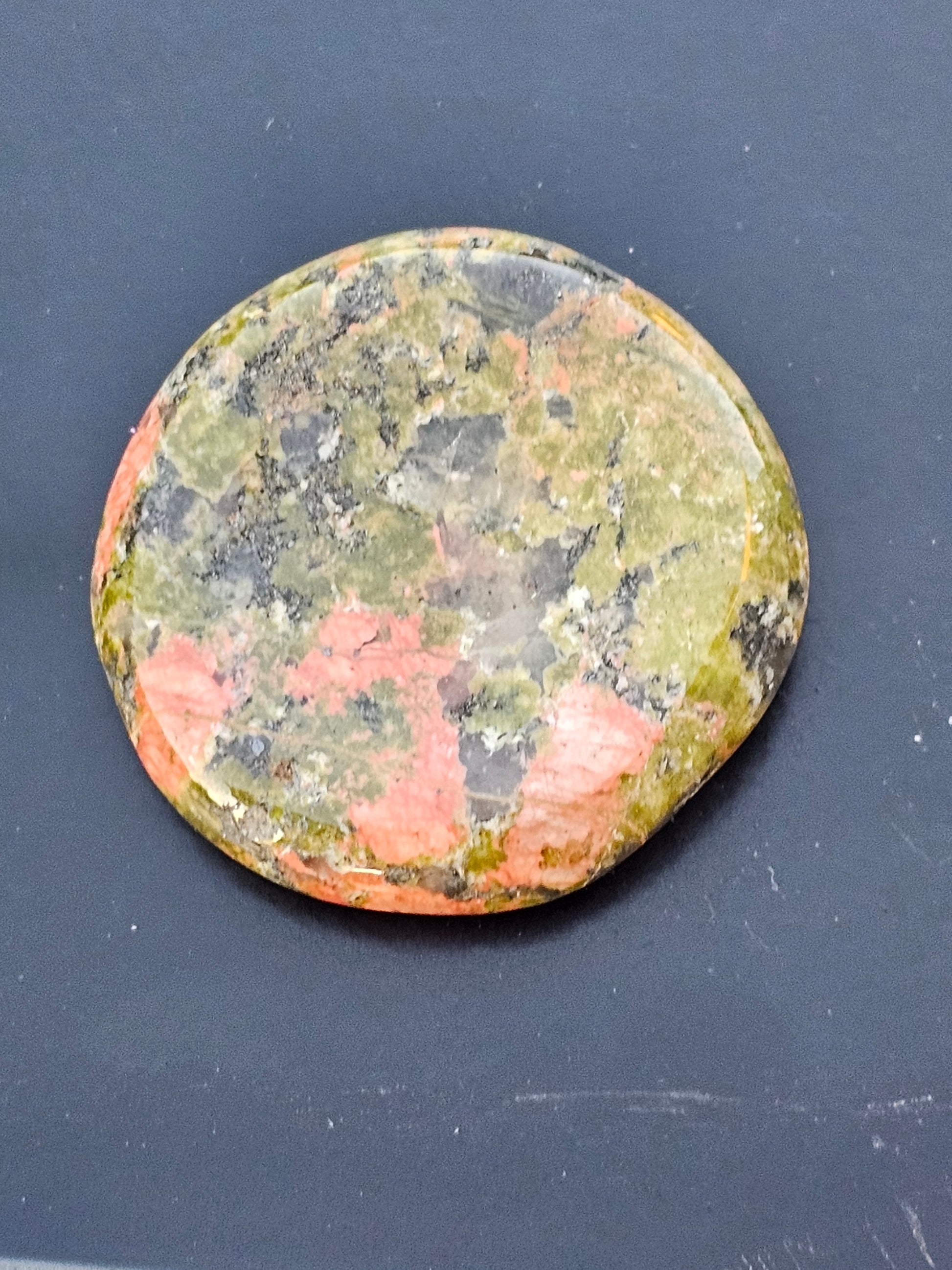 Unakite Crystal Worry Stone
