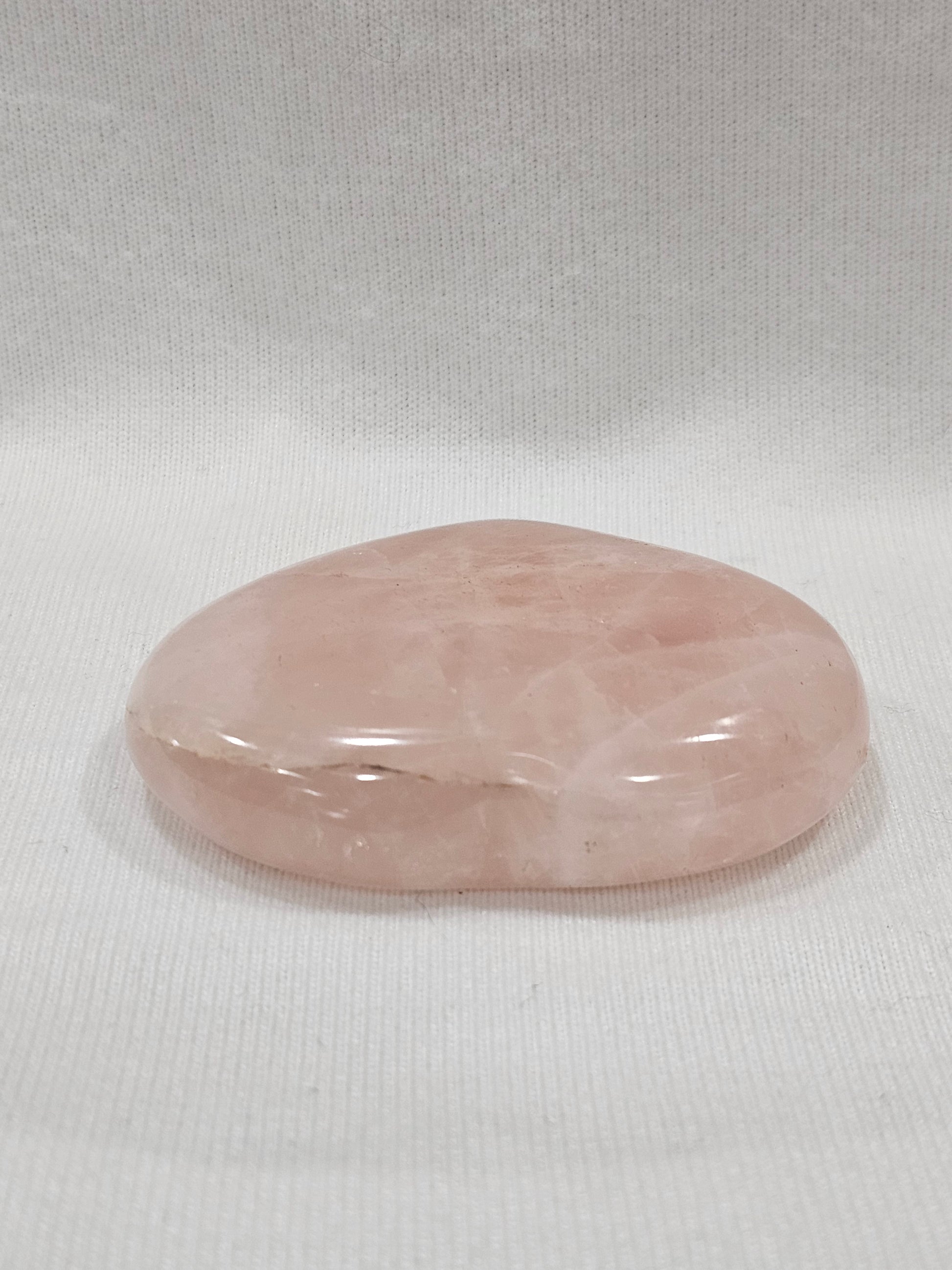 Pink Quartz Crystal Heart – Polished Rose Quartz  Carved Heart