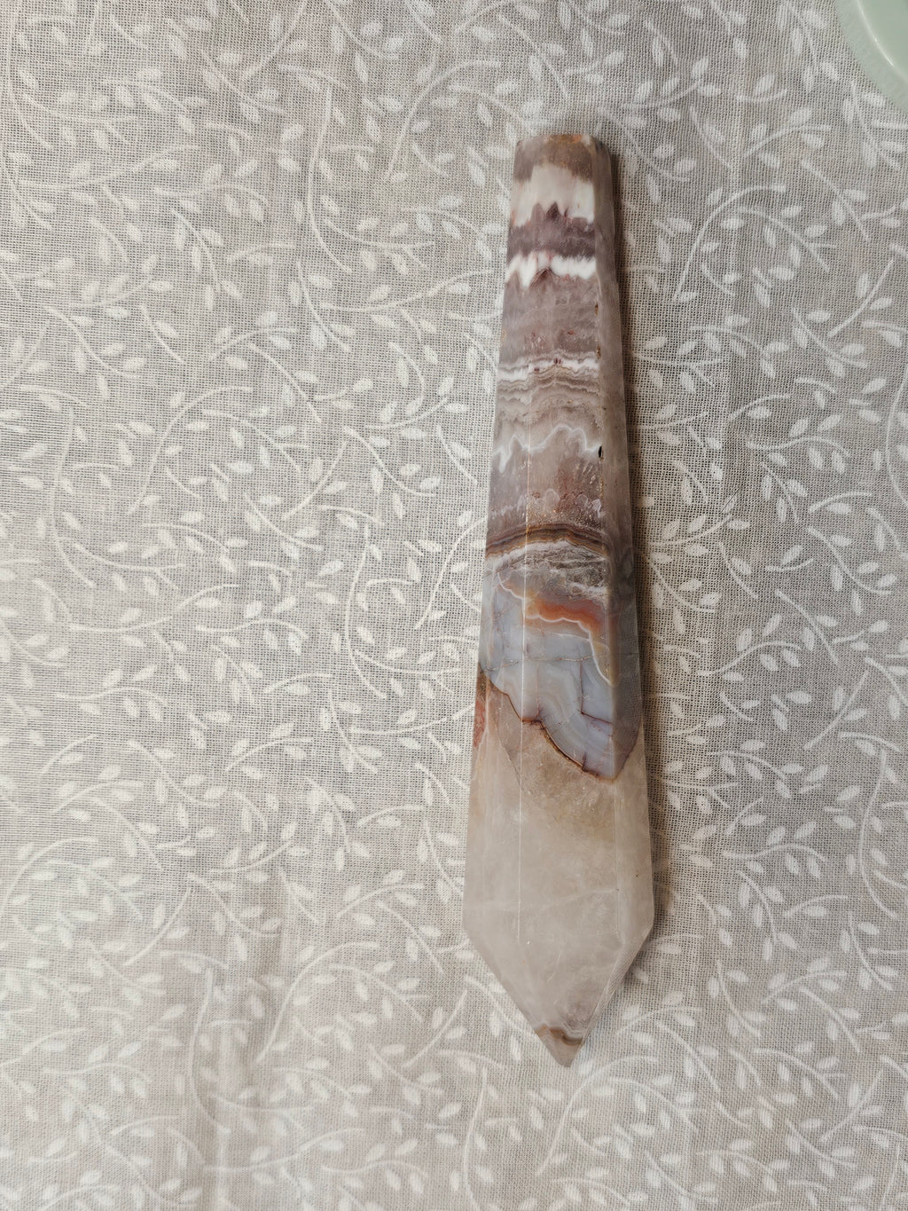 Crazy Lace Agate Crystal Point