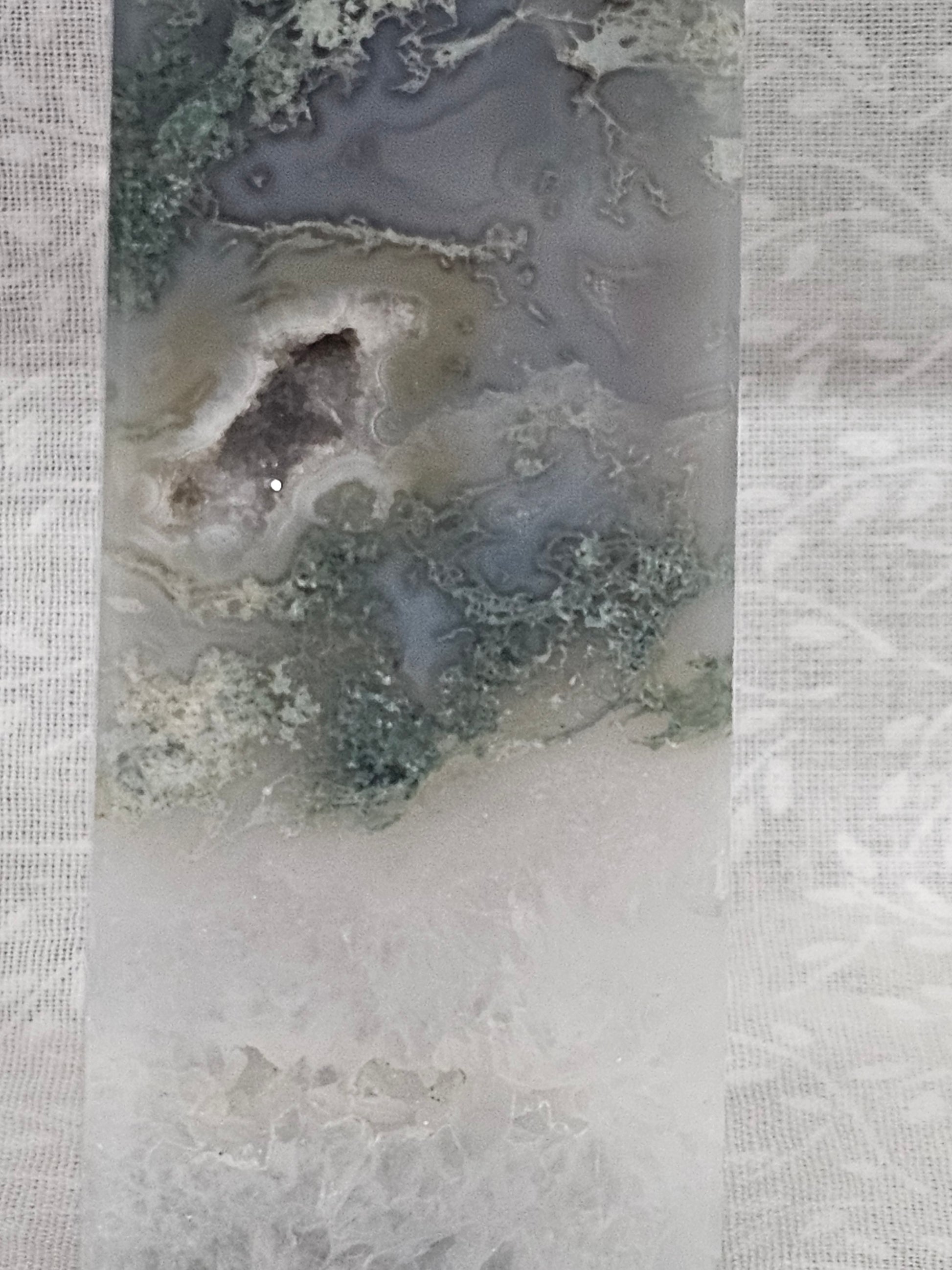 Moss Agate Crystal Tower