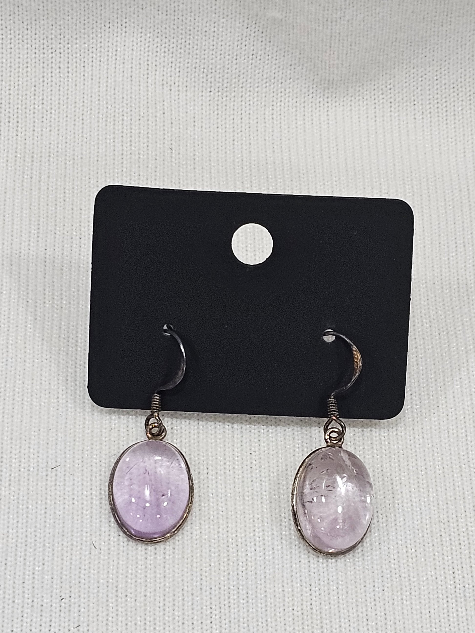 Purple Fluorite Earrings