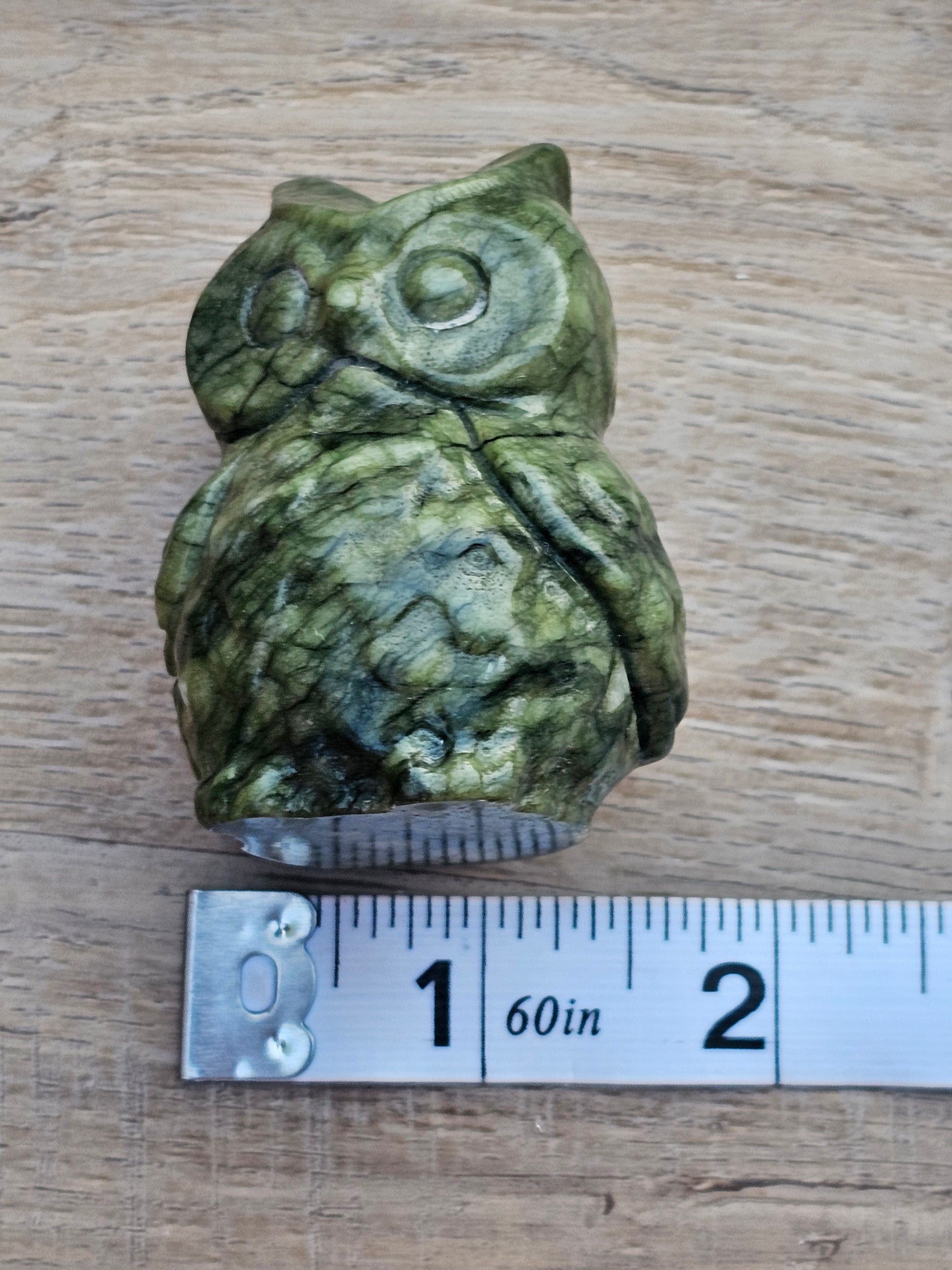 Serpentine Crystal Owl
