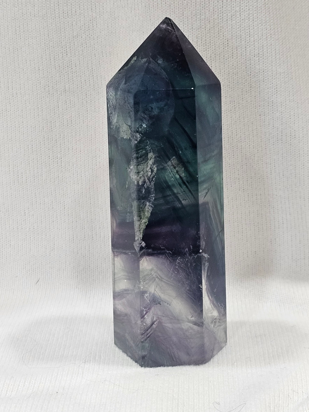 Rainbow Fluorite Crystal Tower