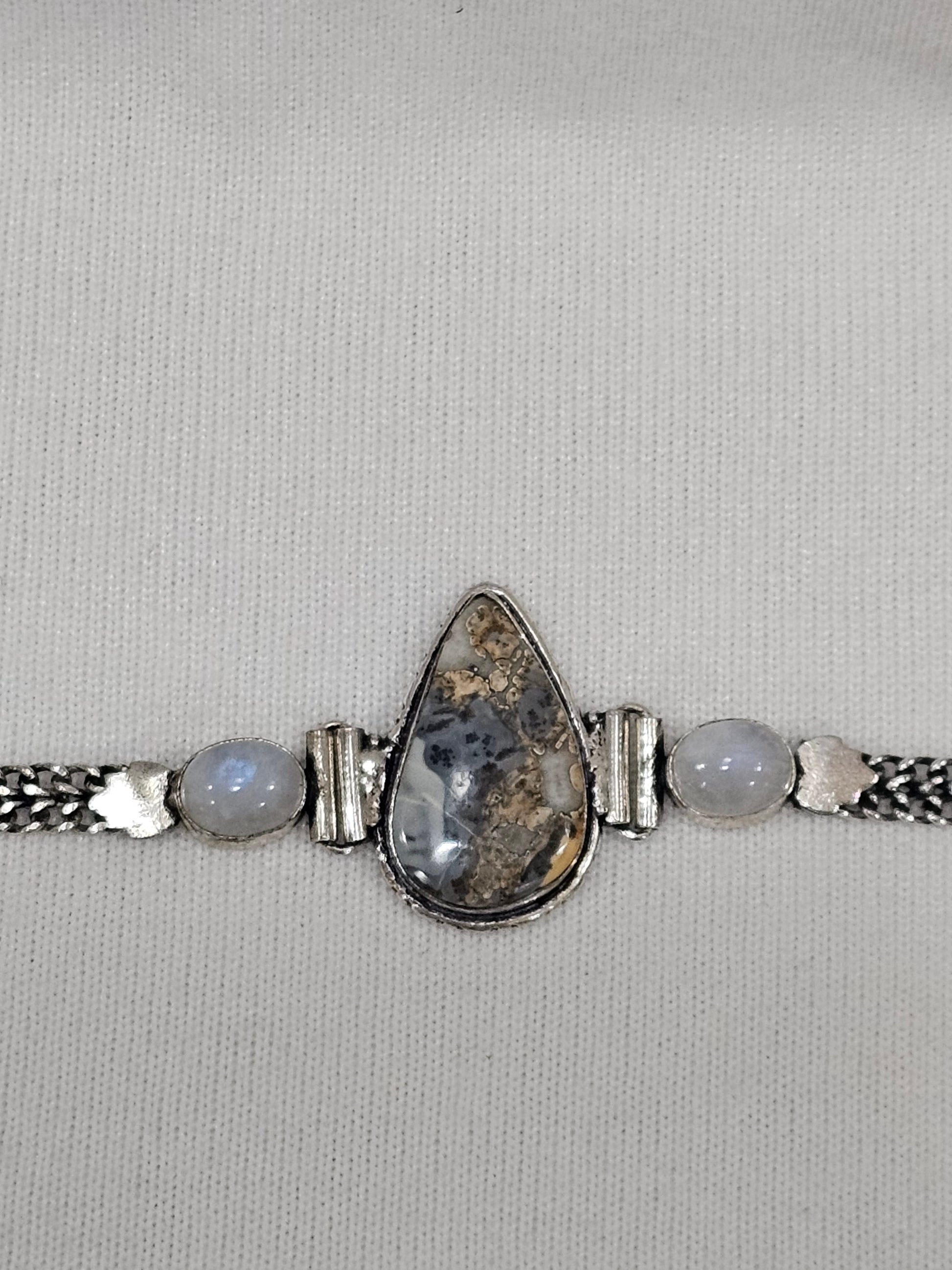 Maligano Jasper Sterling Silver Bracelet