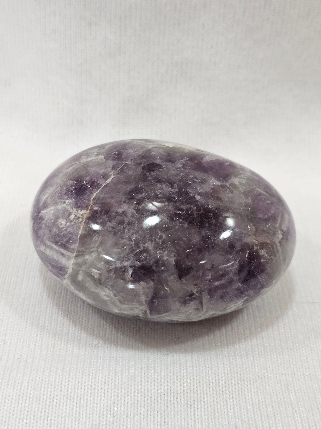 Amethyst Crystal Palm Stone