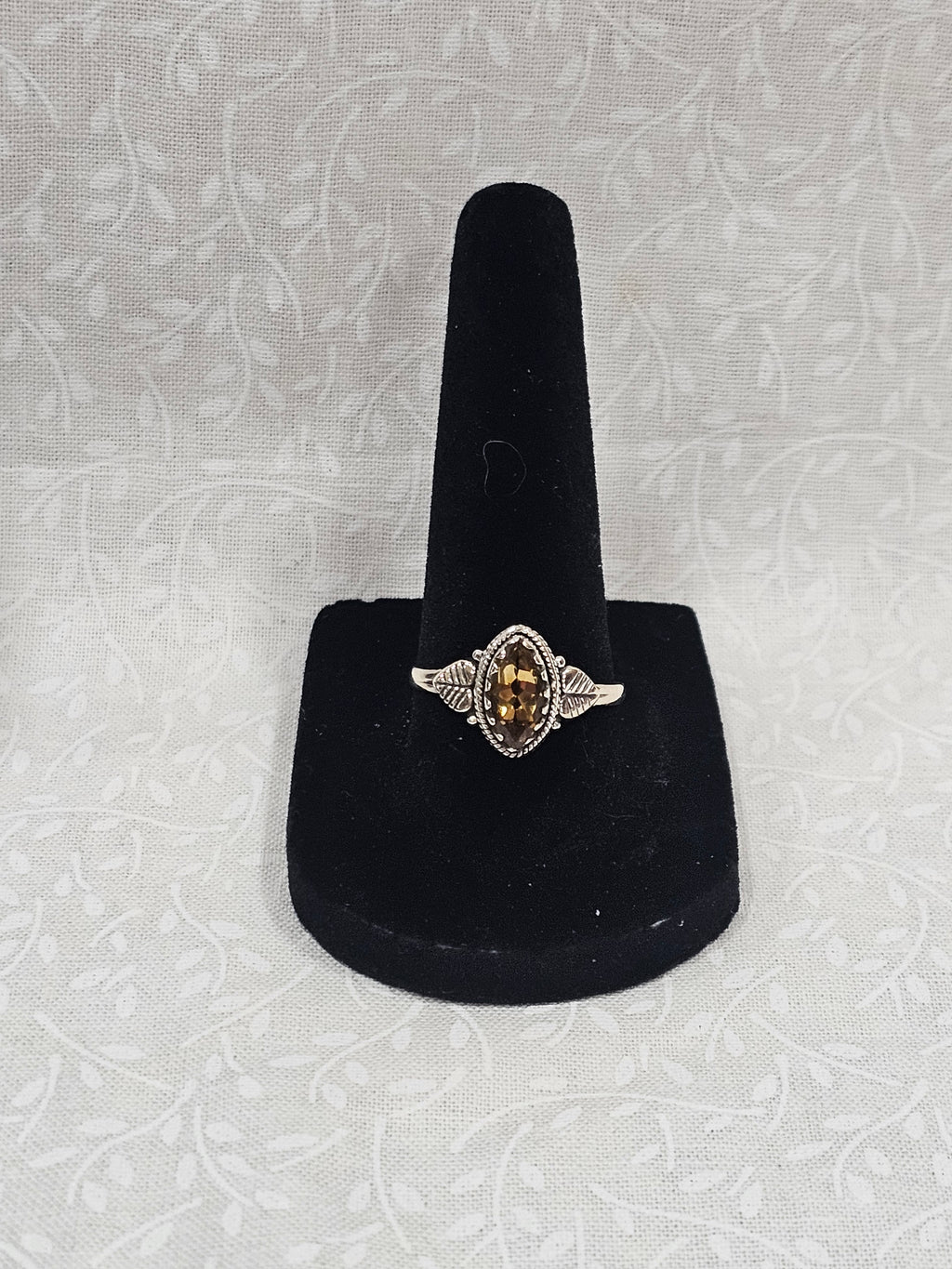 Sterling Silver Prosperity Citrine Ring - Size 8