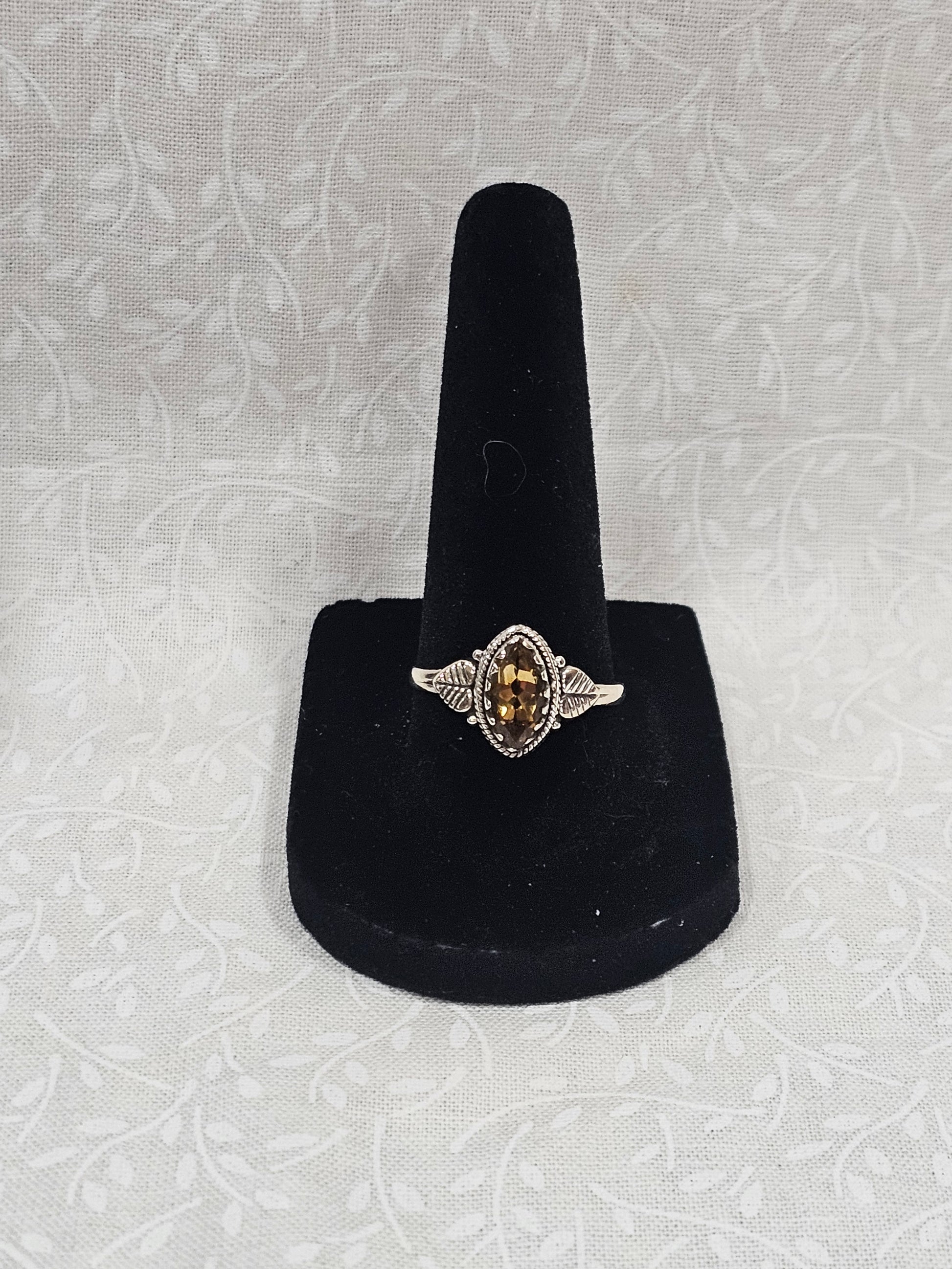 Sterling Silver Prosperity Citrine Ring - Size 8