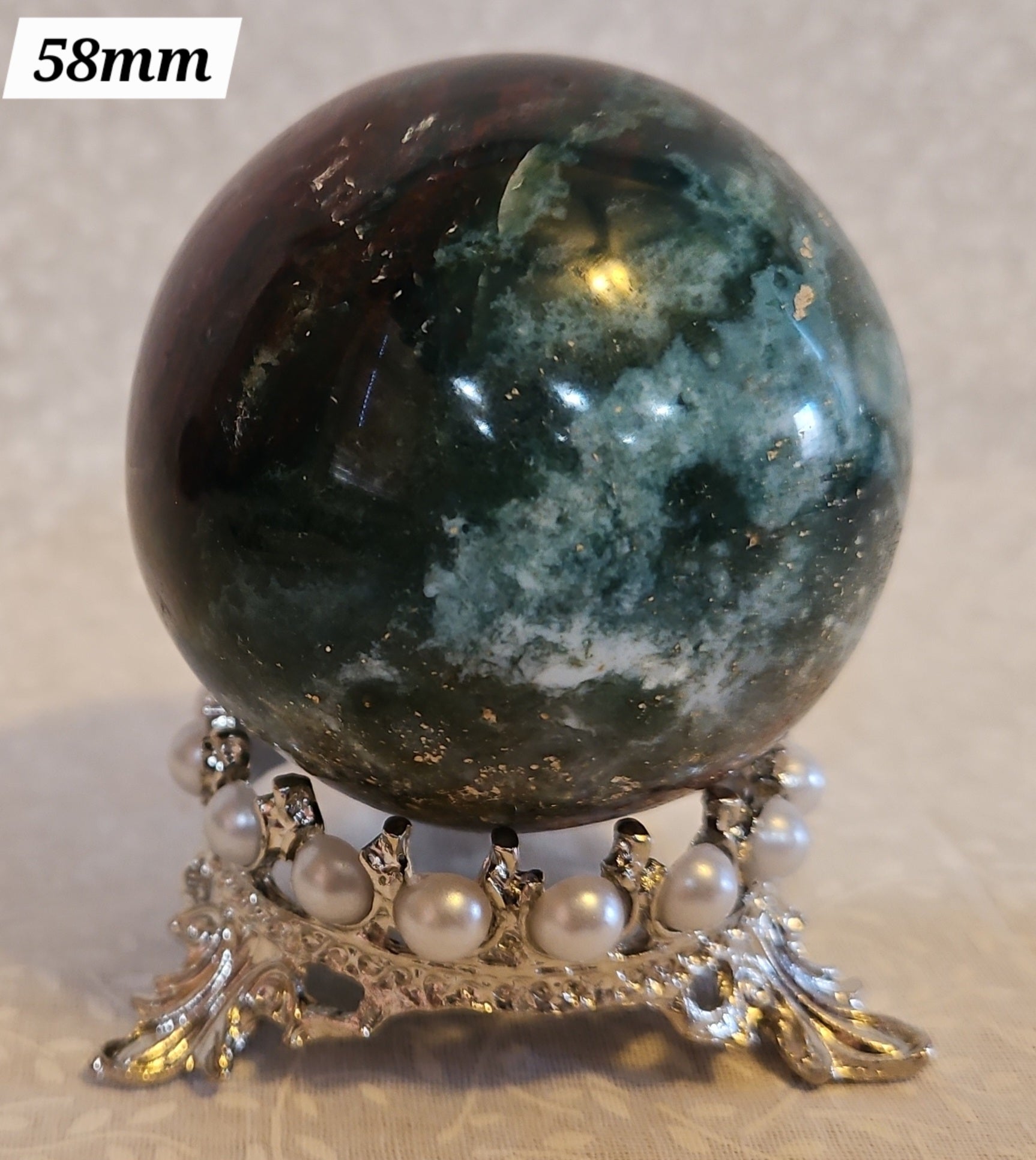 Ocean Jasper Crystal Sphere 58mm Multicolor - Natural Stone