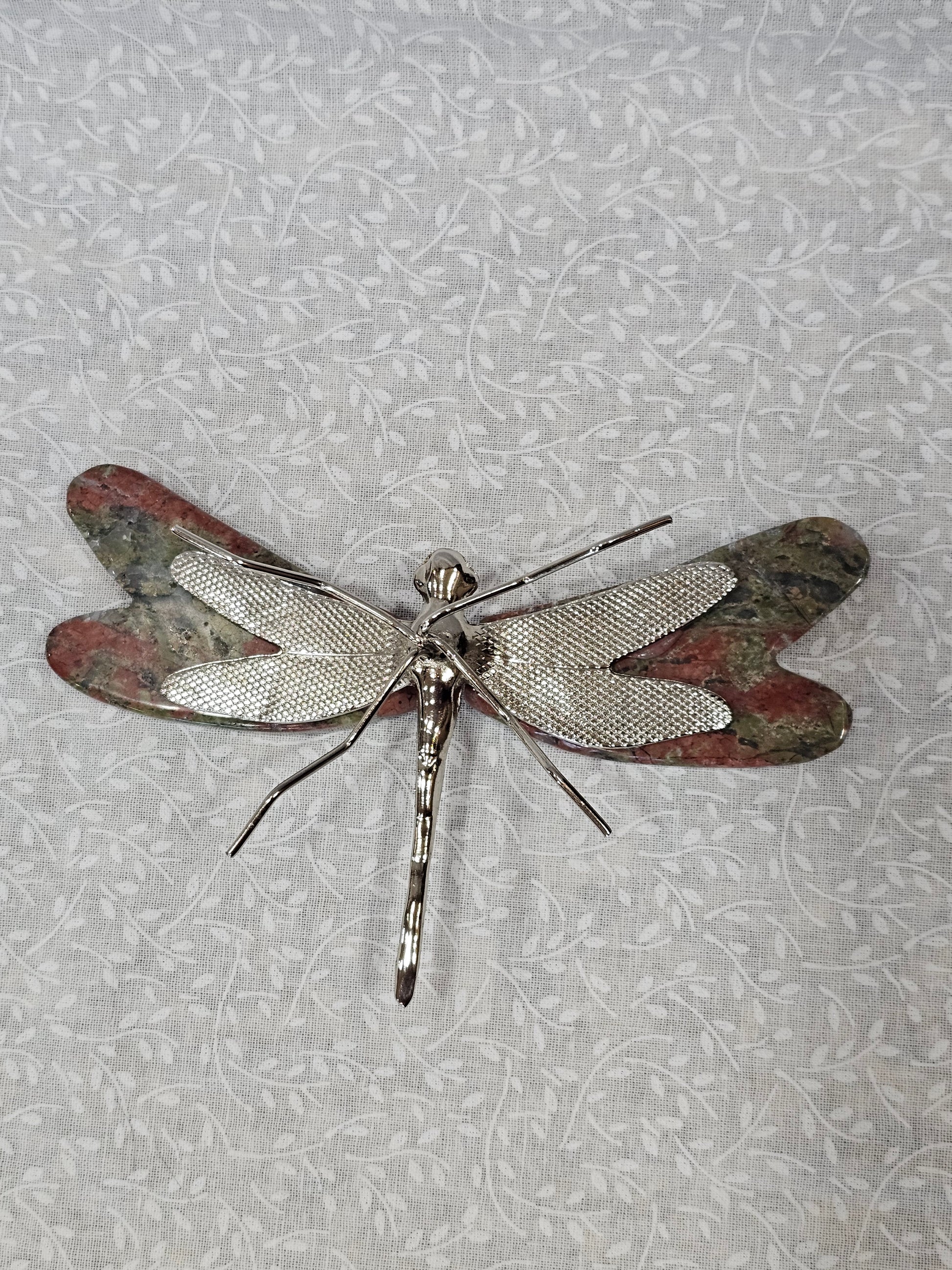 Jasper Crystal Dragonfly 5.5 Inch
