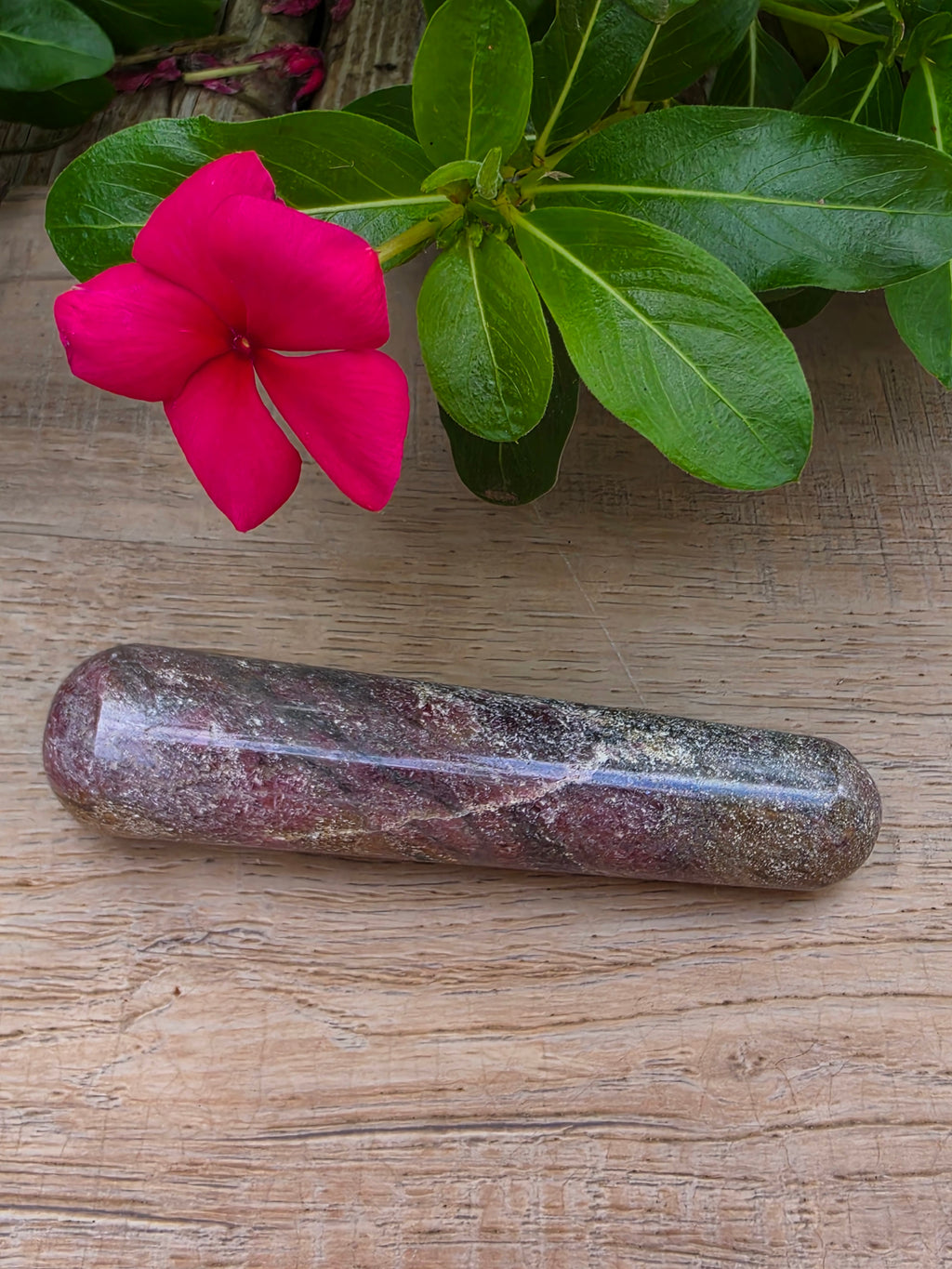 Rhodonite Crystal Massage Wand